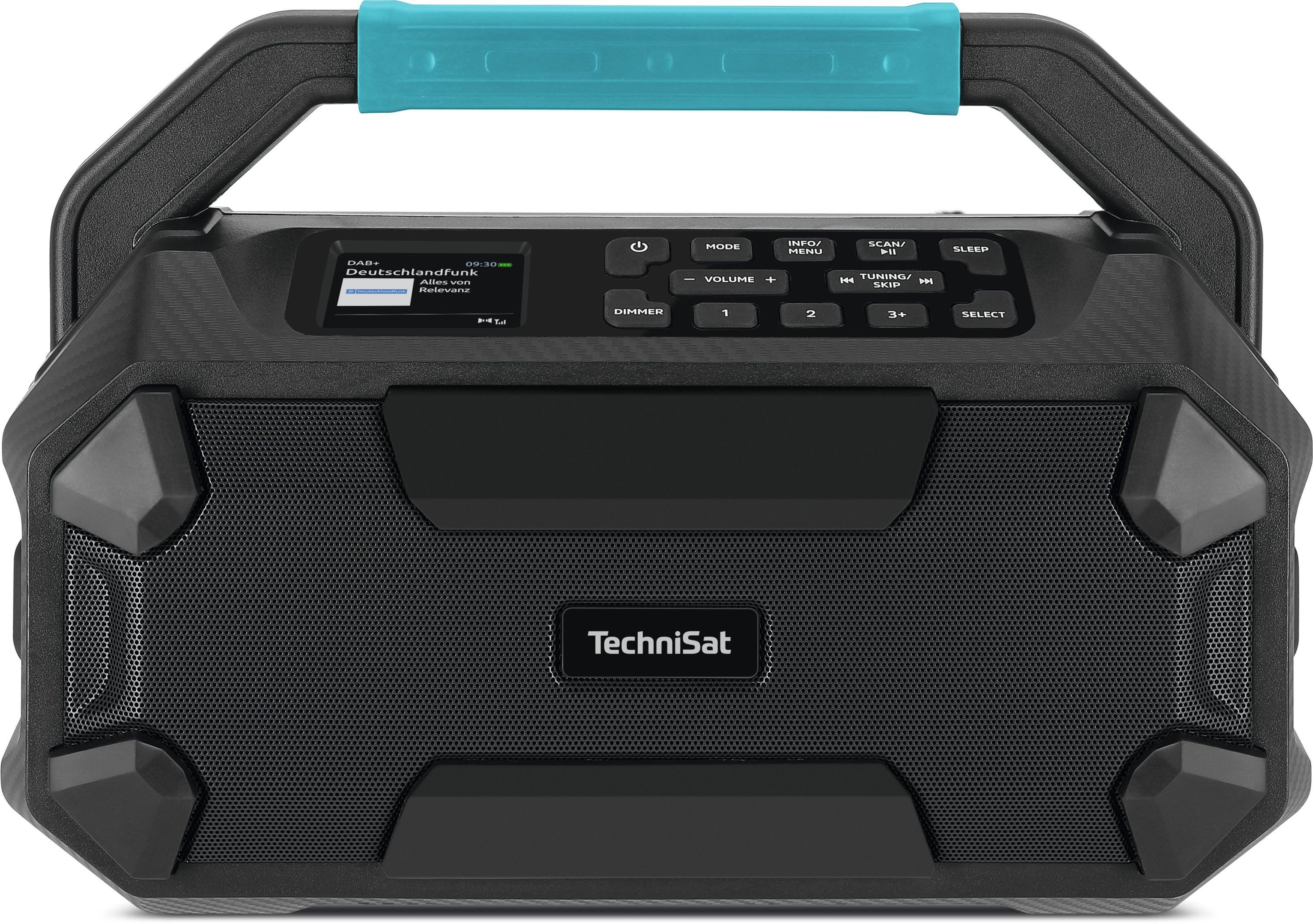 TechniSat VIOLA 231 OD Baustellenradio (30 W, Akkuaufnahme für Makita 18V, Outdoor-Boombox)