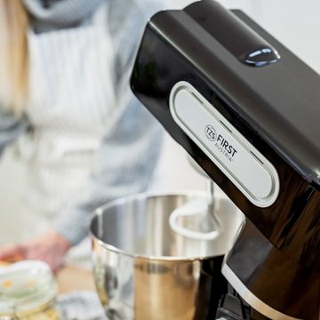 TZS FIRST AUSTRIA Küchenmaschine Professionelle Küchenmaschine, Teigknetmaschine, 1500 W, 6L Behälter, Edelstahlschüssel, 6 Geschwindigkeitsstufen