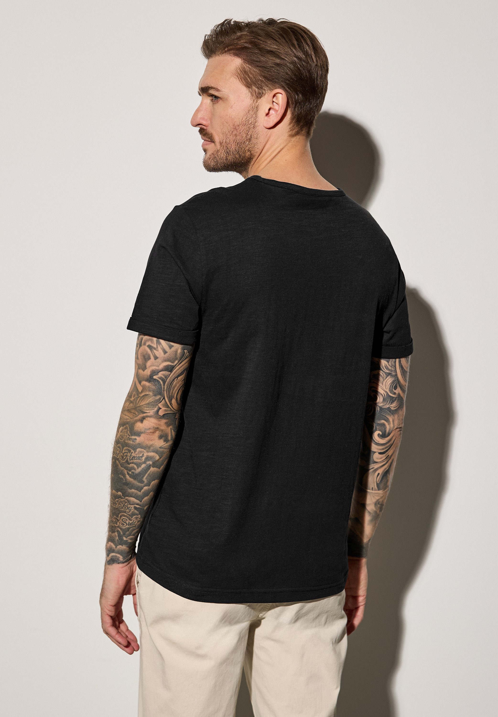 STREET ONE MEN T-Shirt aus reiner günstig online kaufen