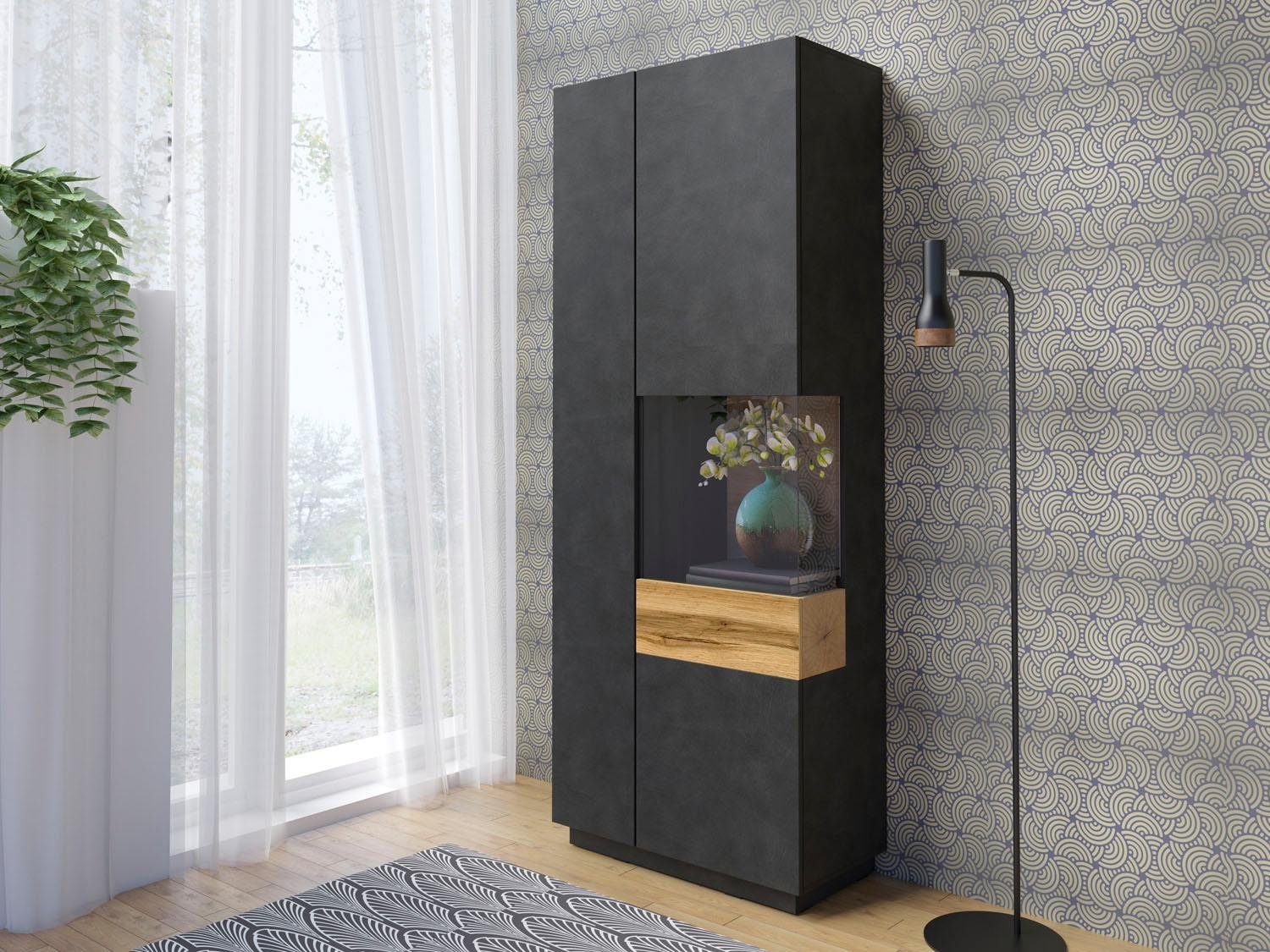 OTTO home Vitrine SILKE Höhe 207 cm – Bild 2 von 5
