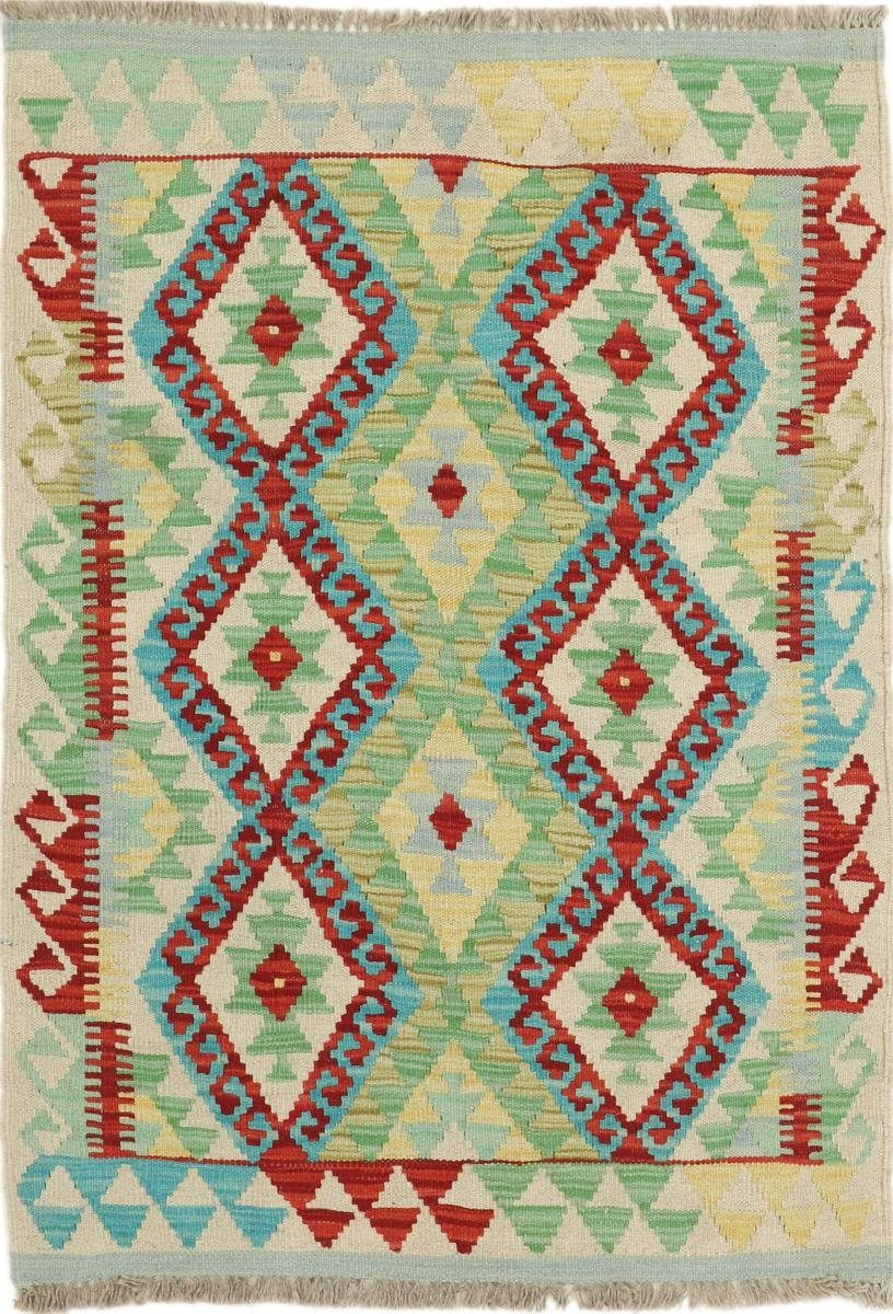 Orientteppich Kelim Afghan 84x117 Handgewebter Orientteppich, Nain Trading, rechteckig, Höhe: 3 mm