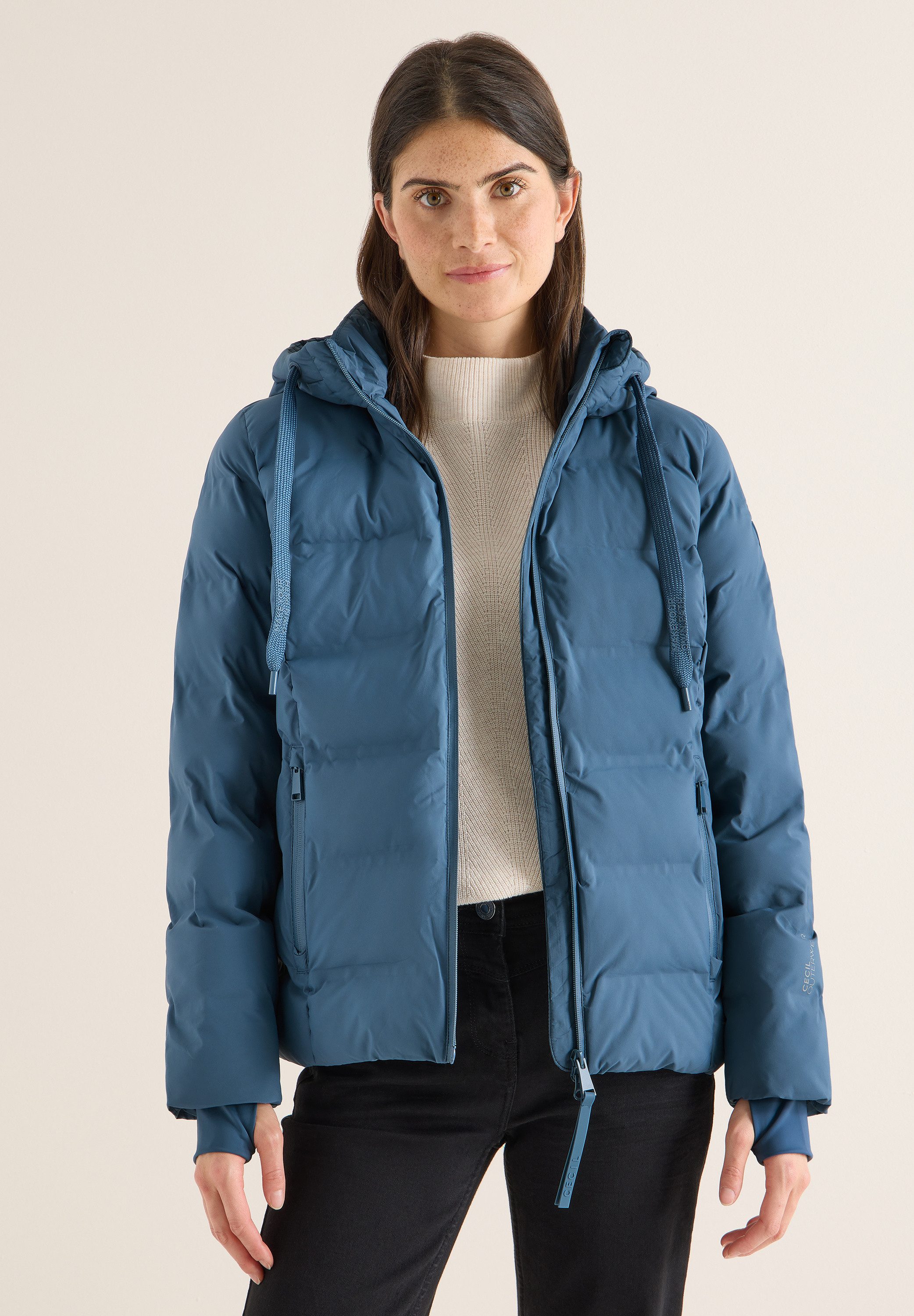 CECIL Steppjacke mit Kapuze mit Tunnelzugband günstig online kaufen