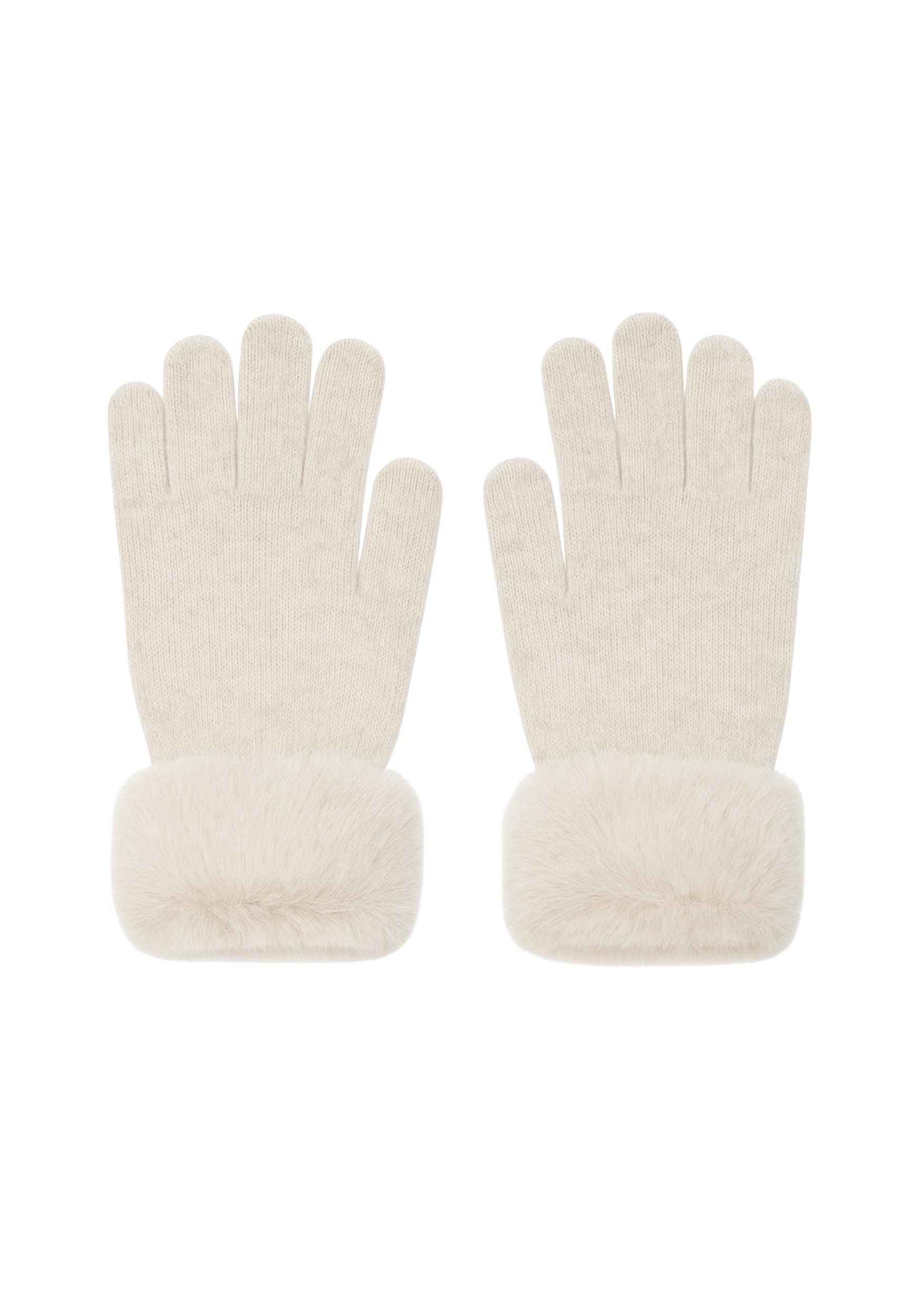 Faera Baumwollhandschuhe Weicher Materialmix für warme Hände (1-St., modisch) 550060_Handschuhe