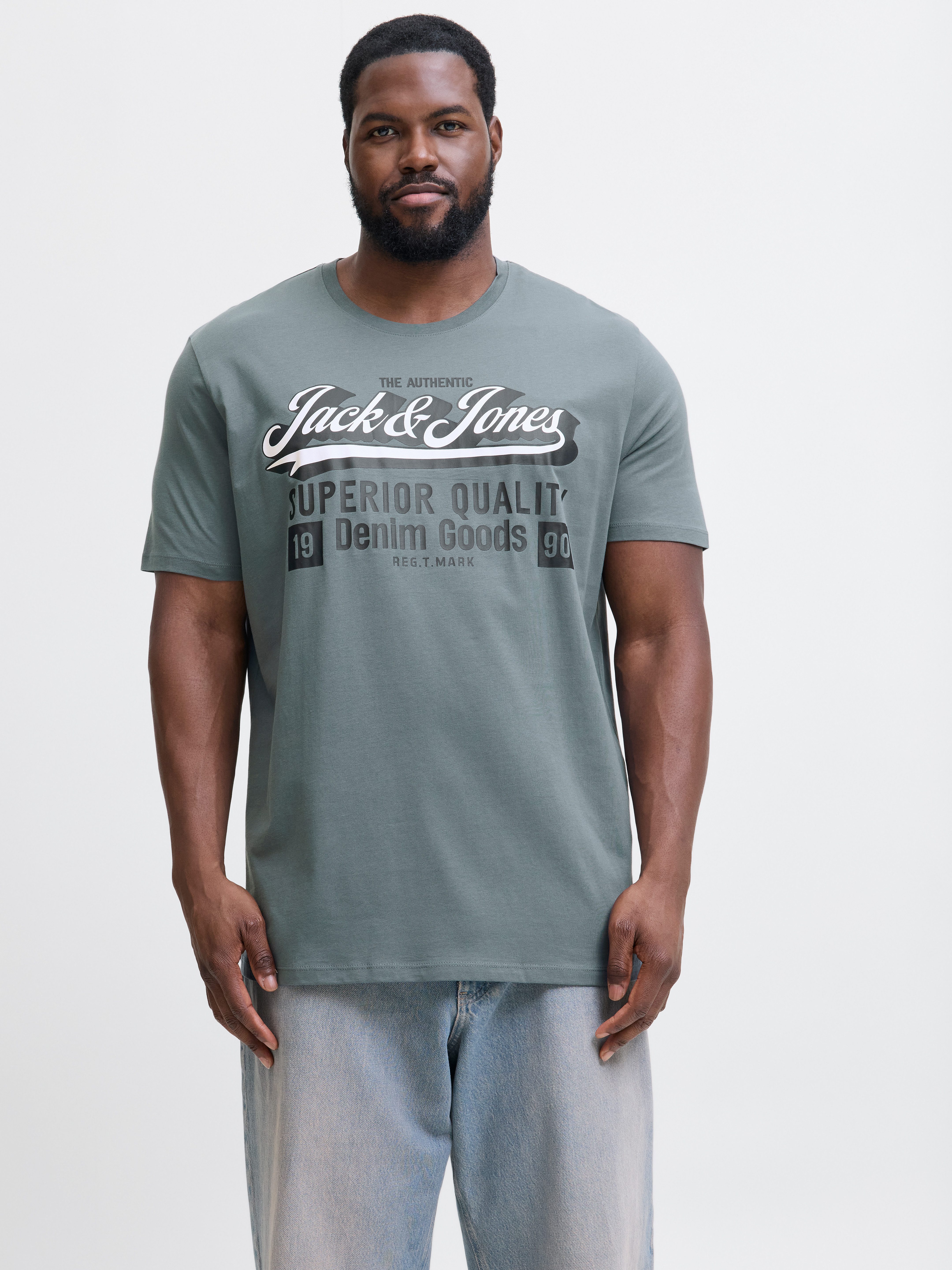 Jack & Jones PlusSize T-Shirt JJELOGO TEE SS ONECK 2 COL AW25 NOOS PLS günstig online kaufen