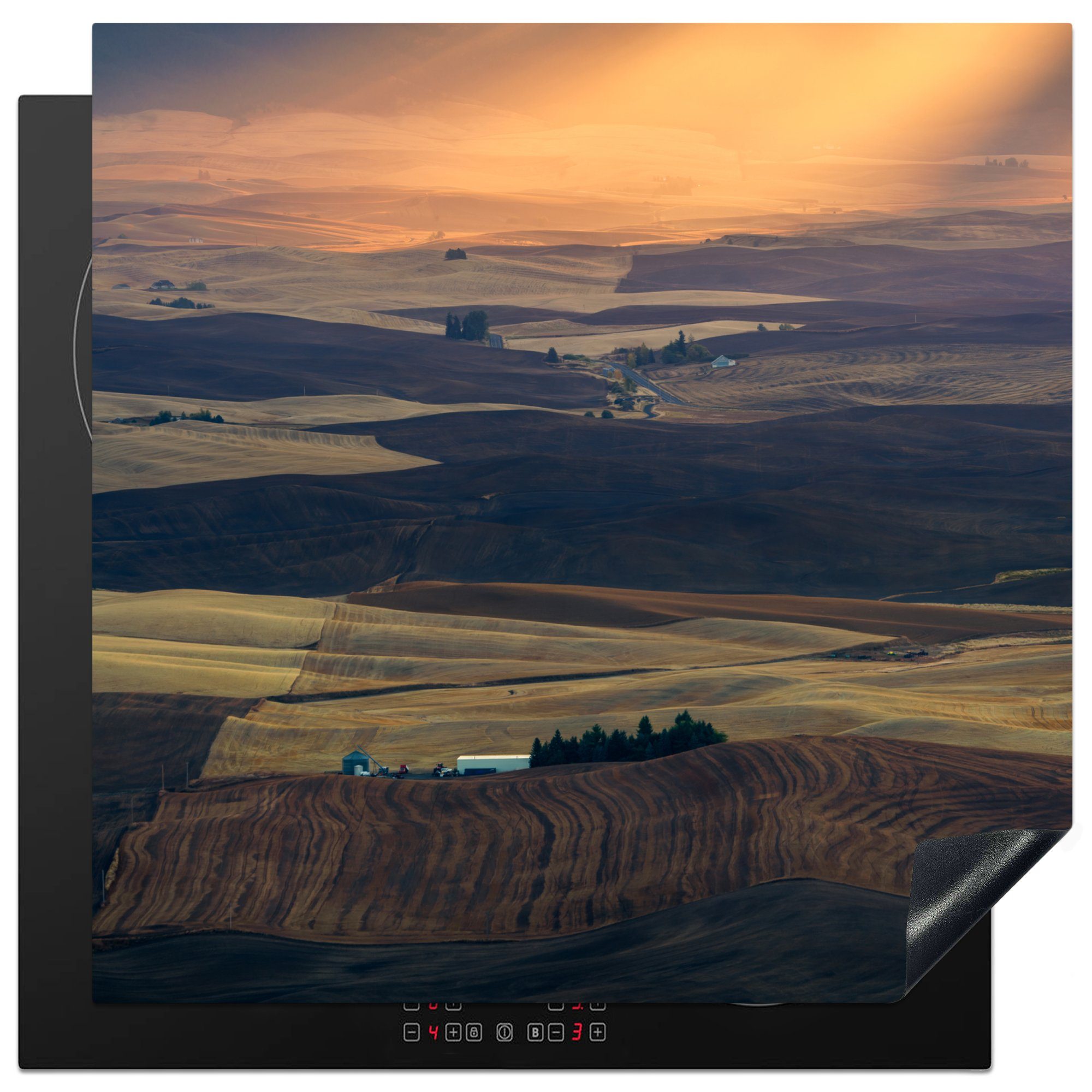MuchoWow Herdblende-/Abdeckplatte Landschaft in Washington, Vinyl, (1 tlg), 78x78 cm, Ceranfeldabdeckung, Arbeitsplatte für küche