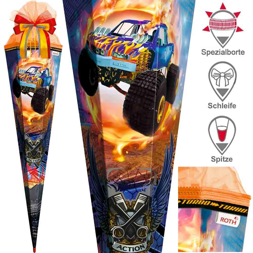 Roth Schultüte Exklusiv Set 85 cm Monster Truck mit Schleife