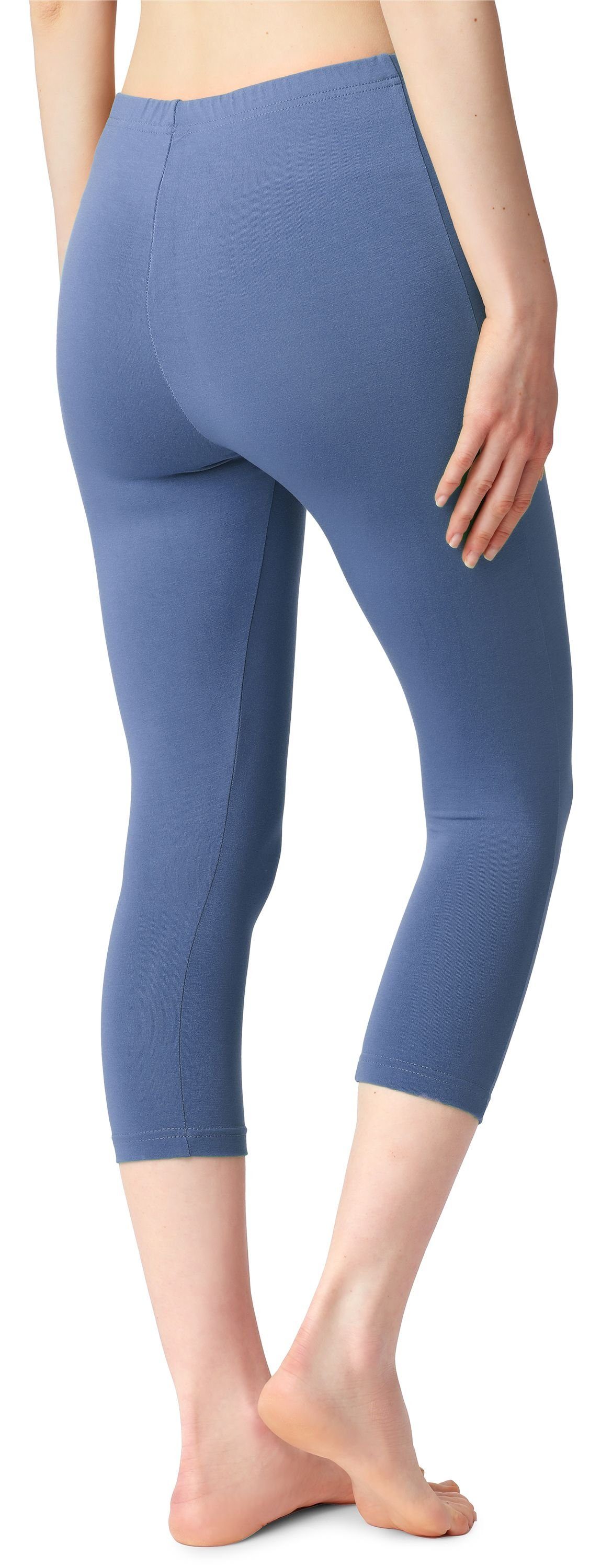 Bellivalini Leggings Damen 3/4 Capri Leggings aus Baumwolle BLV50-199 (1-tl günstig online kaufen