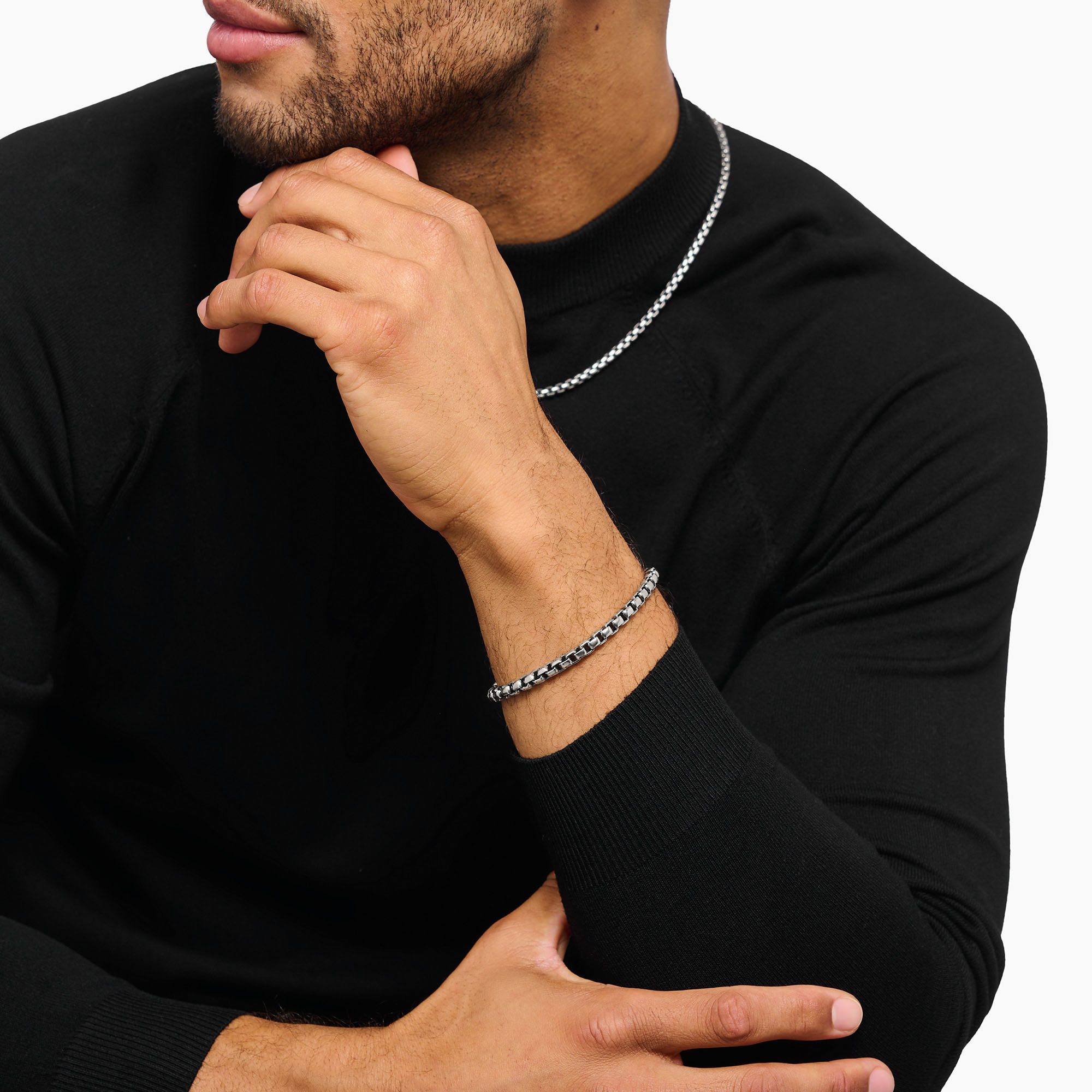 THOMAS SABO Armband Box Chain-Armband Silber