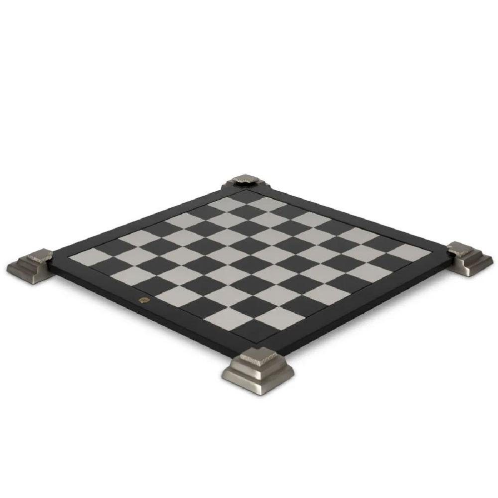 AUTHENTIC MODELS Dekofigur und Dame für mit Metallfüßen Schach Spielbrett wendbares (47x47cm)