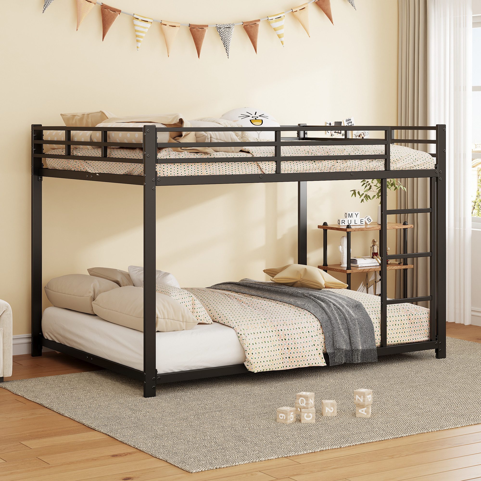 STILVORA Etagenbett 140×200 mit Metalllattenrost,Doppelbett ohne günstig online kaufen