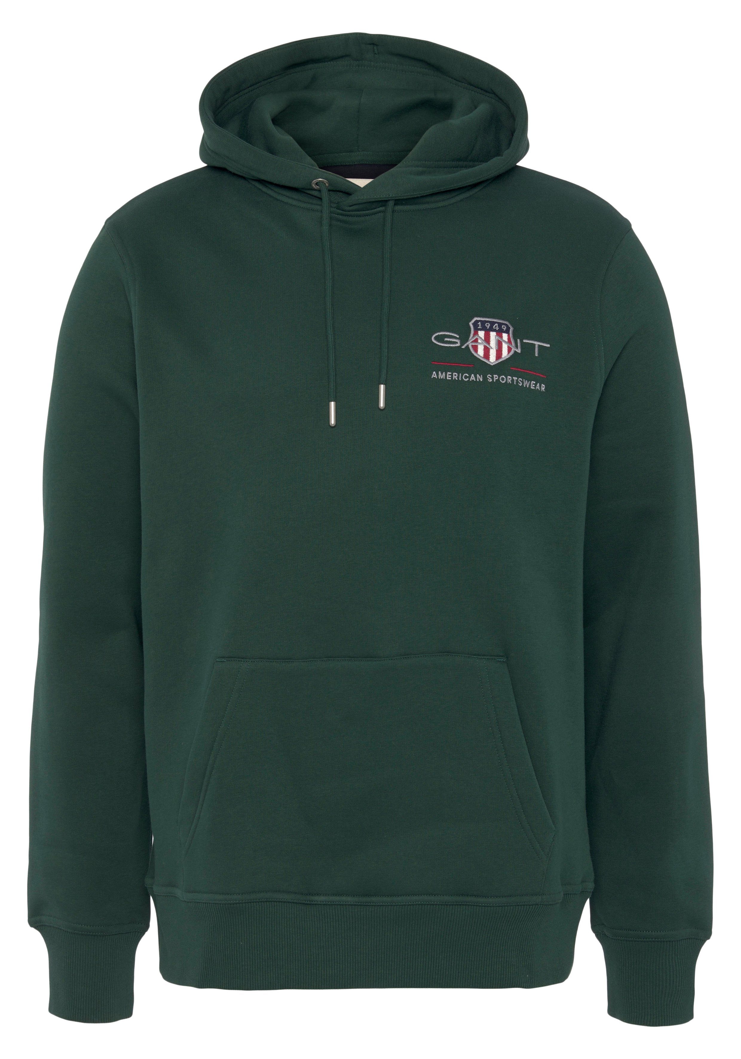 GANT Herren Kapuzenpullover – Bequemer Hoodie Mit Logo-Print, Hoher Baumwollanteil
