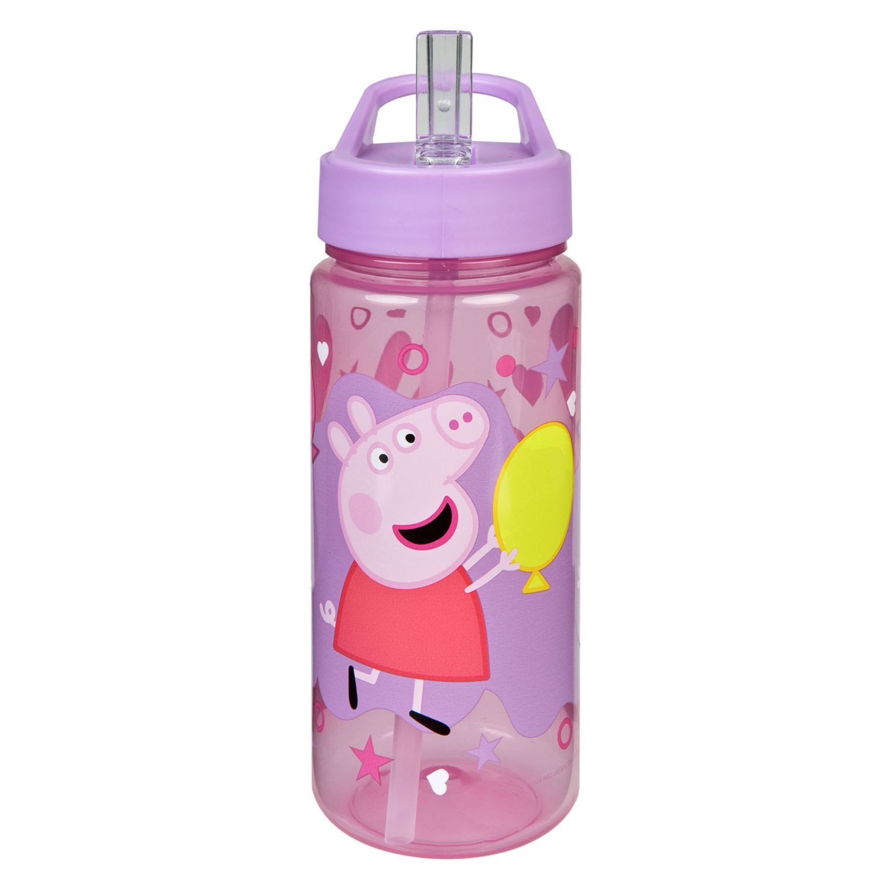 Peppa Pig Trinkflasche Kinder 500 ml Getränkeflasche für Schule Sport Freizeit und Ausflug