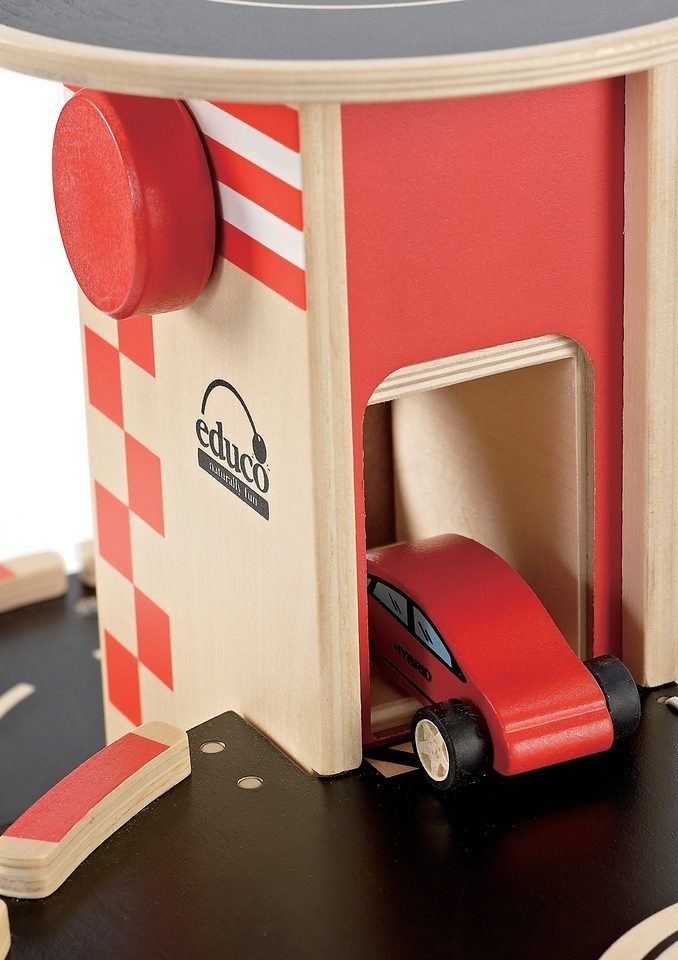 Hape Spiel-Parkhaus (4-tlg), aus Holz