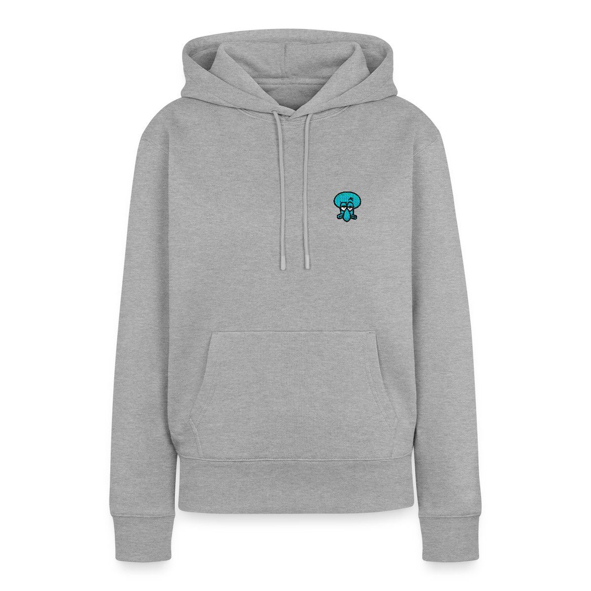 Hoodie SpongeBob Schwammkopf Taddäus Stick-Motiv Damen Premium Hoodie