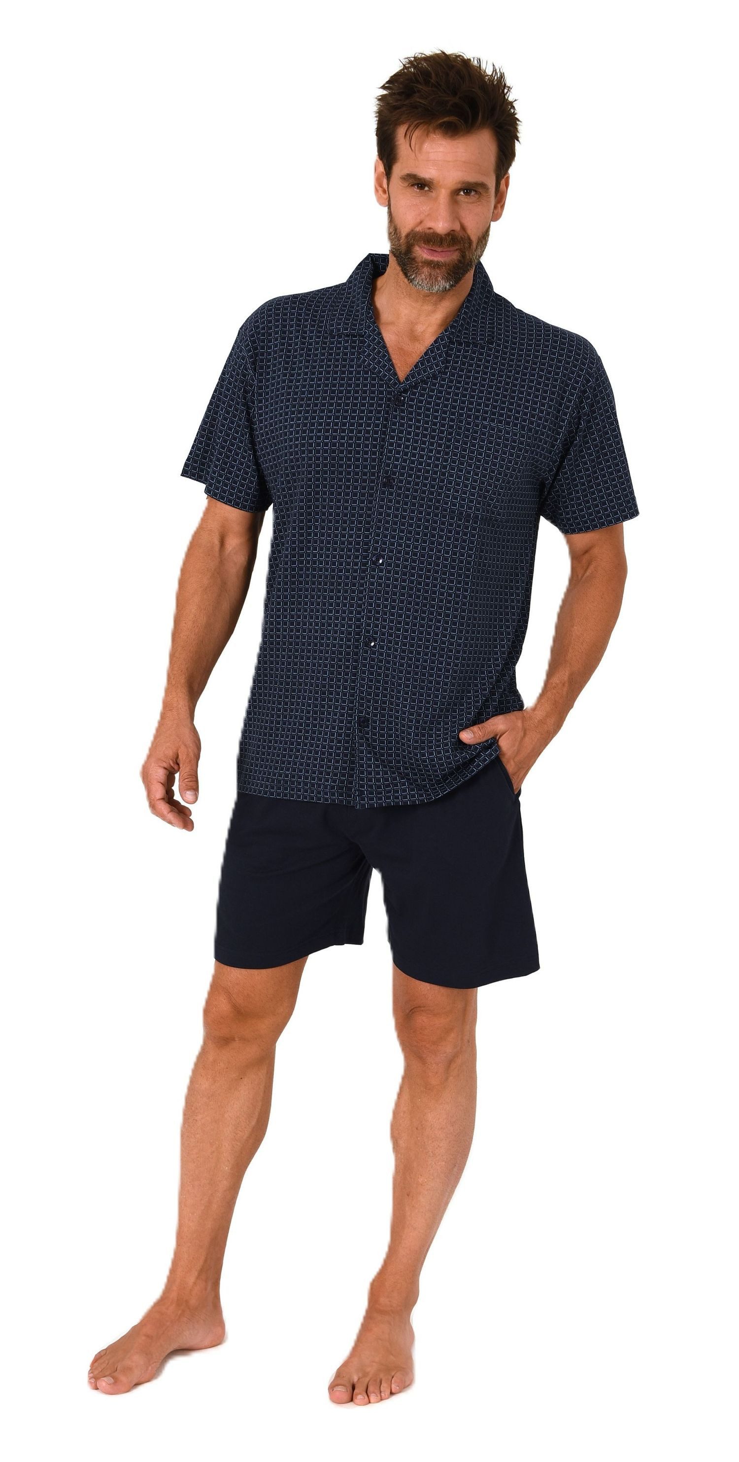 Normann Pyjama Herren kurzarm Schlafanzug Shorty günstig online kaufen