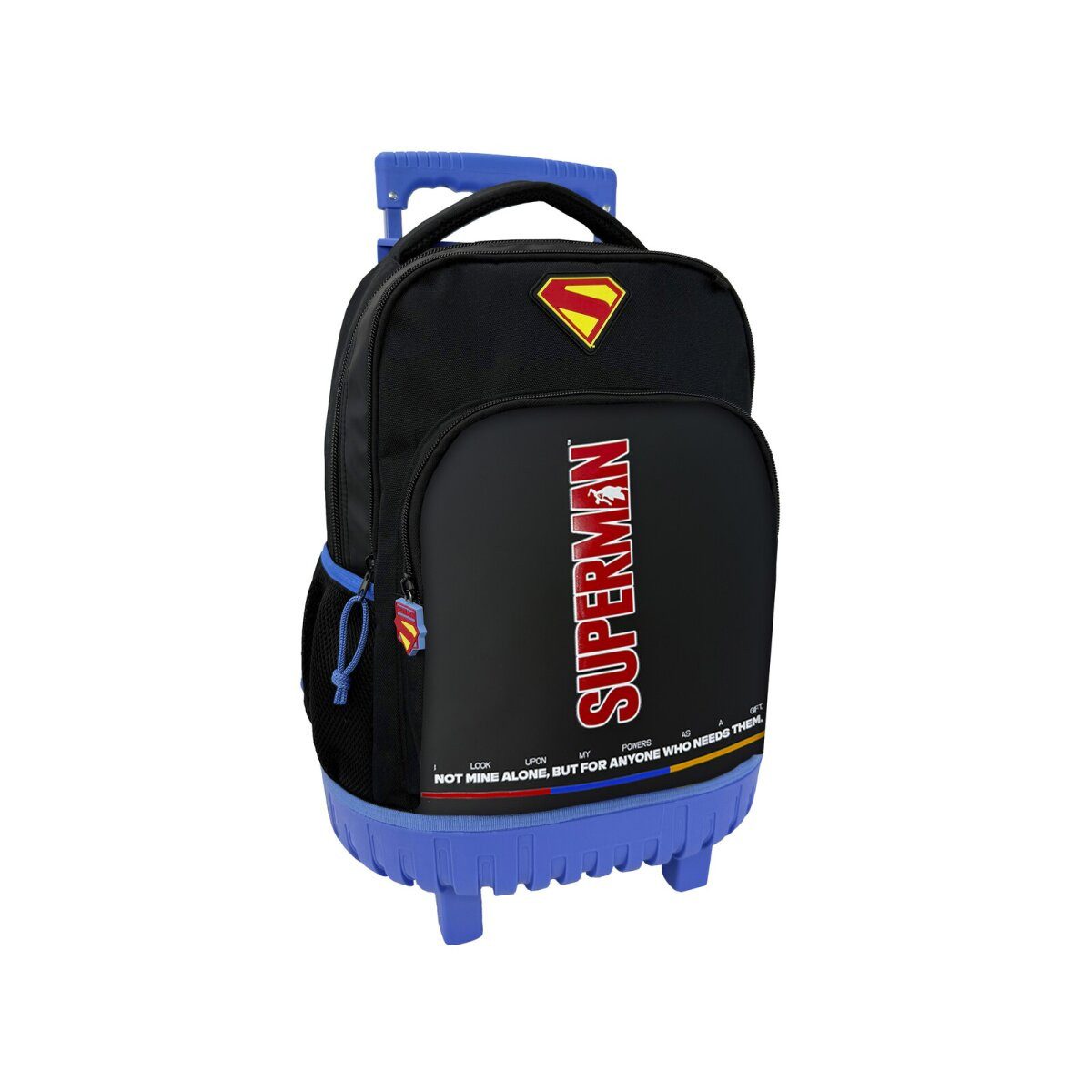 Kinderrucksack Superman Schulrucksack Trolley Kinder Rucksack mit 3 Fächern