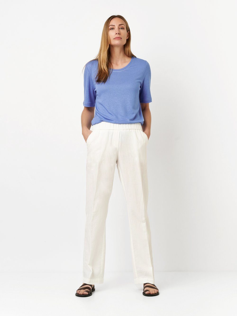 TONI Palazzohose Pia Wide in Denim-Optik