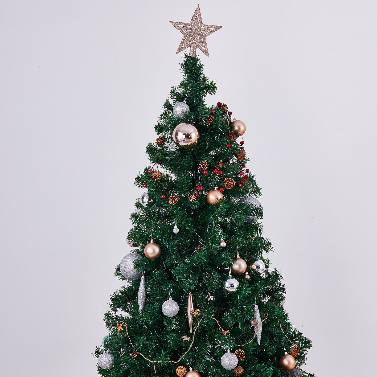 BIGTREE Weihnachtsbaumkugel Weihnachtsbaumkugel Set, 53Stk Weihnachtskugeln