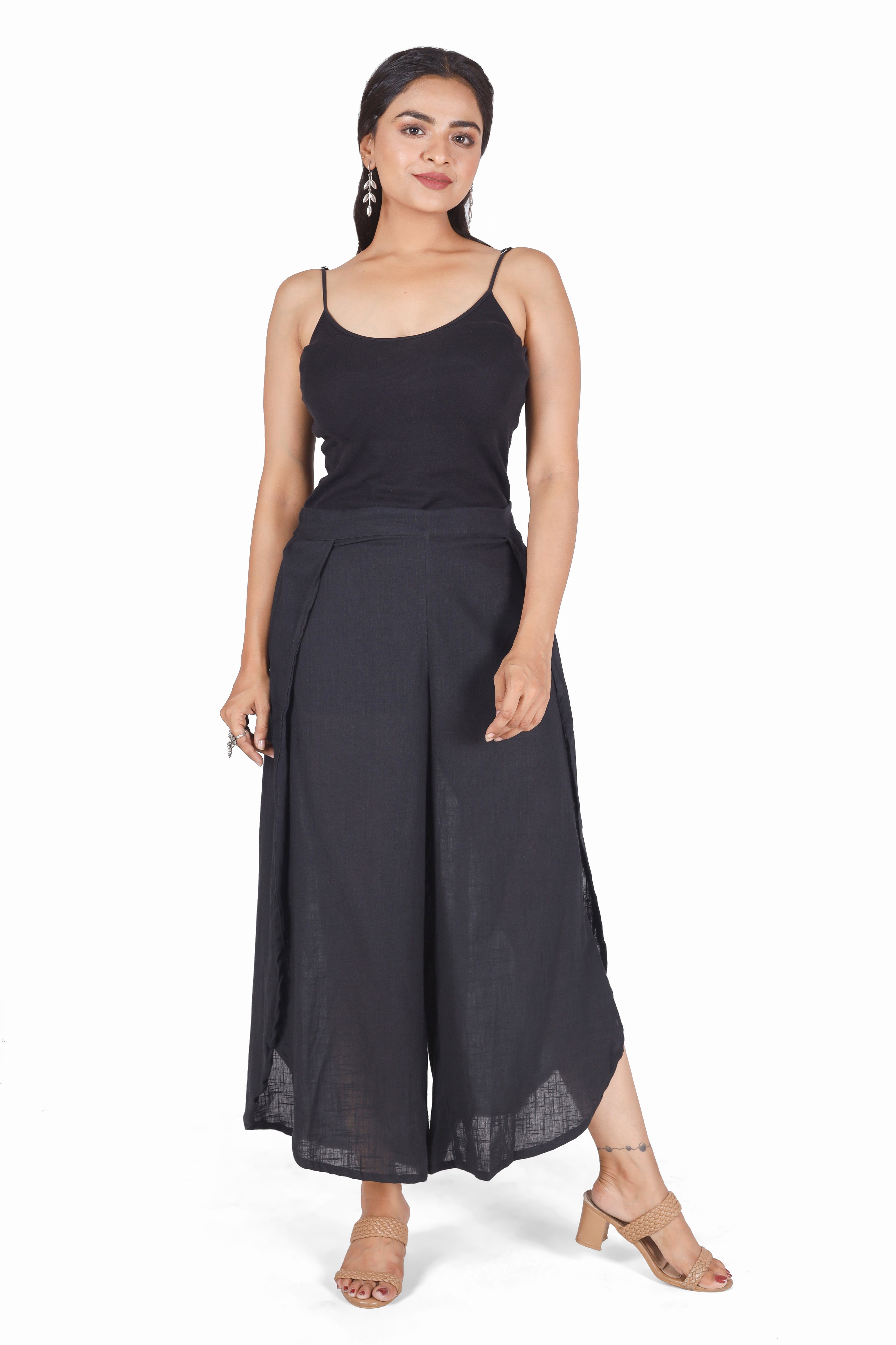 Guru-Shop Relaxhose Palazzohose, Boho Hosenrock, offene Sommerhose.. alternative Bekleidung – Bild 4 von 5