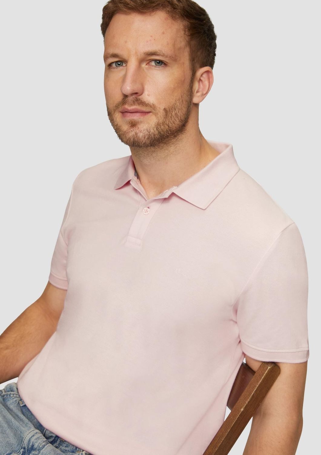 s.Oliver Poloshirt Poloshirt kurzarm, Piqué, Kragen, Knöpfe