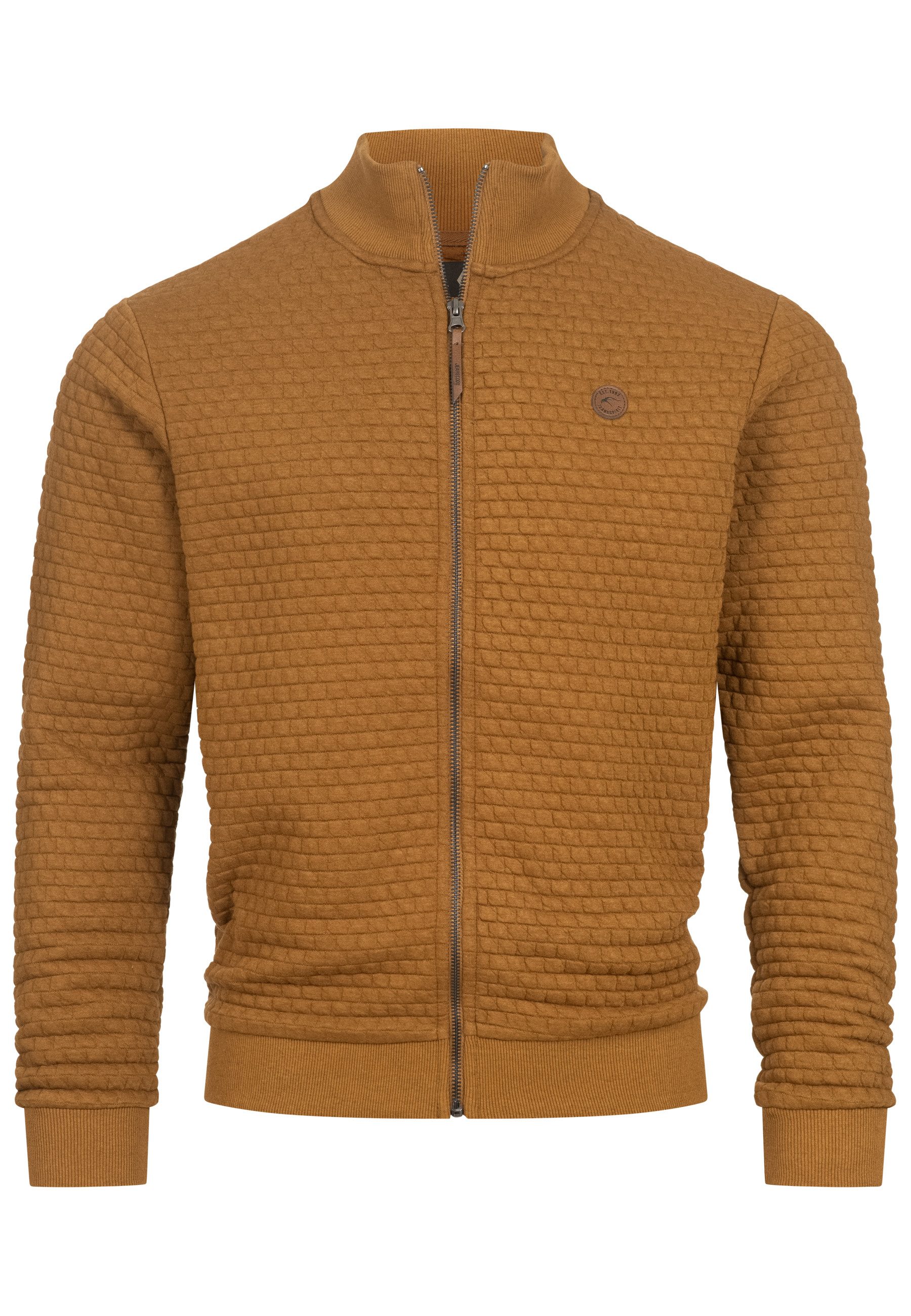 Indicode Sweatjacke Bermie mit strukturierter Oberfläche günstig online kaufen