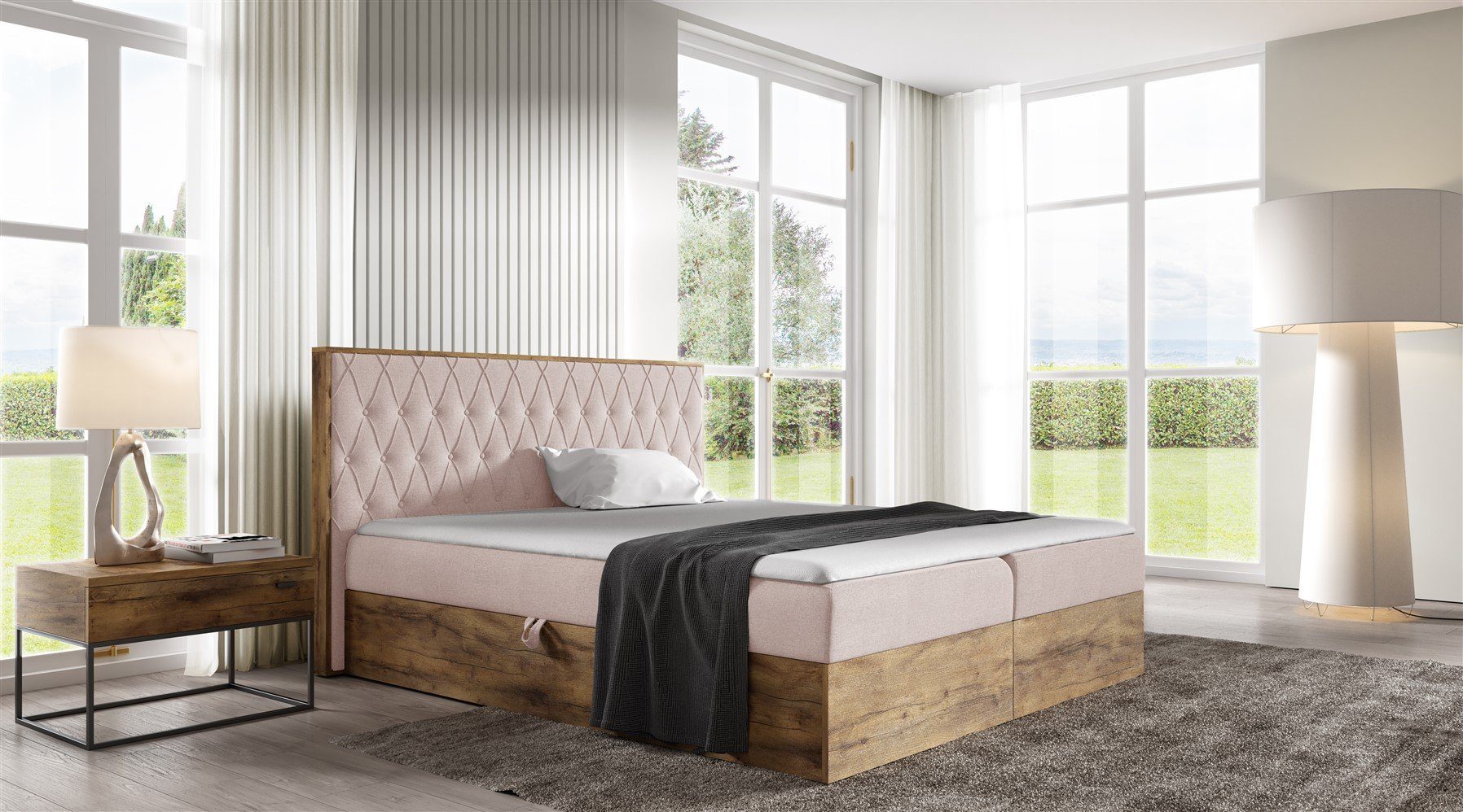 Fun Möbel Boxbett Schlafzimmerbett LAMBROS Überlänge günstig online kaufen