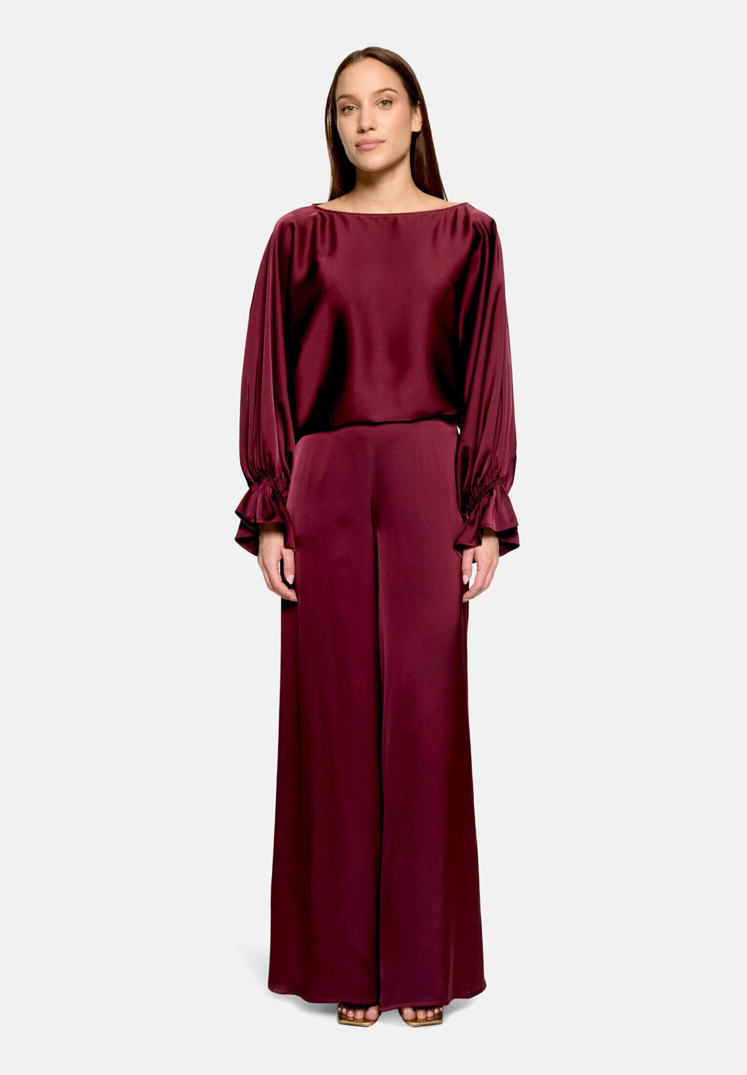 Vera Mont Satinbluse Damen mit Fledermausärmeln