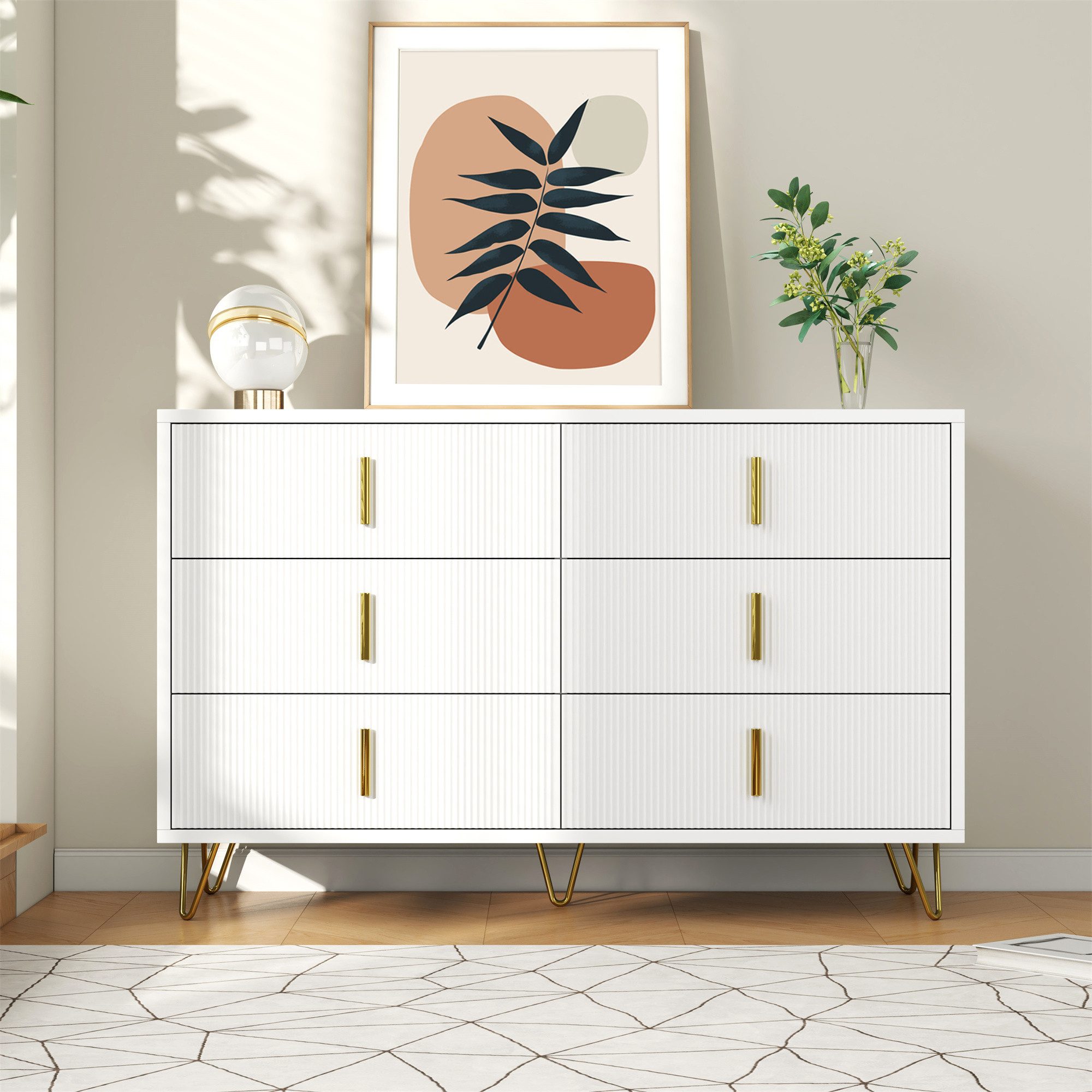 Sideboard Modernes Sideboard mit 6 Schubladen