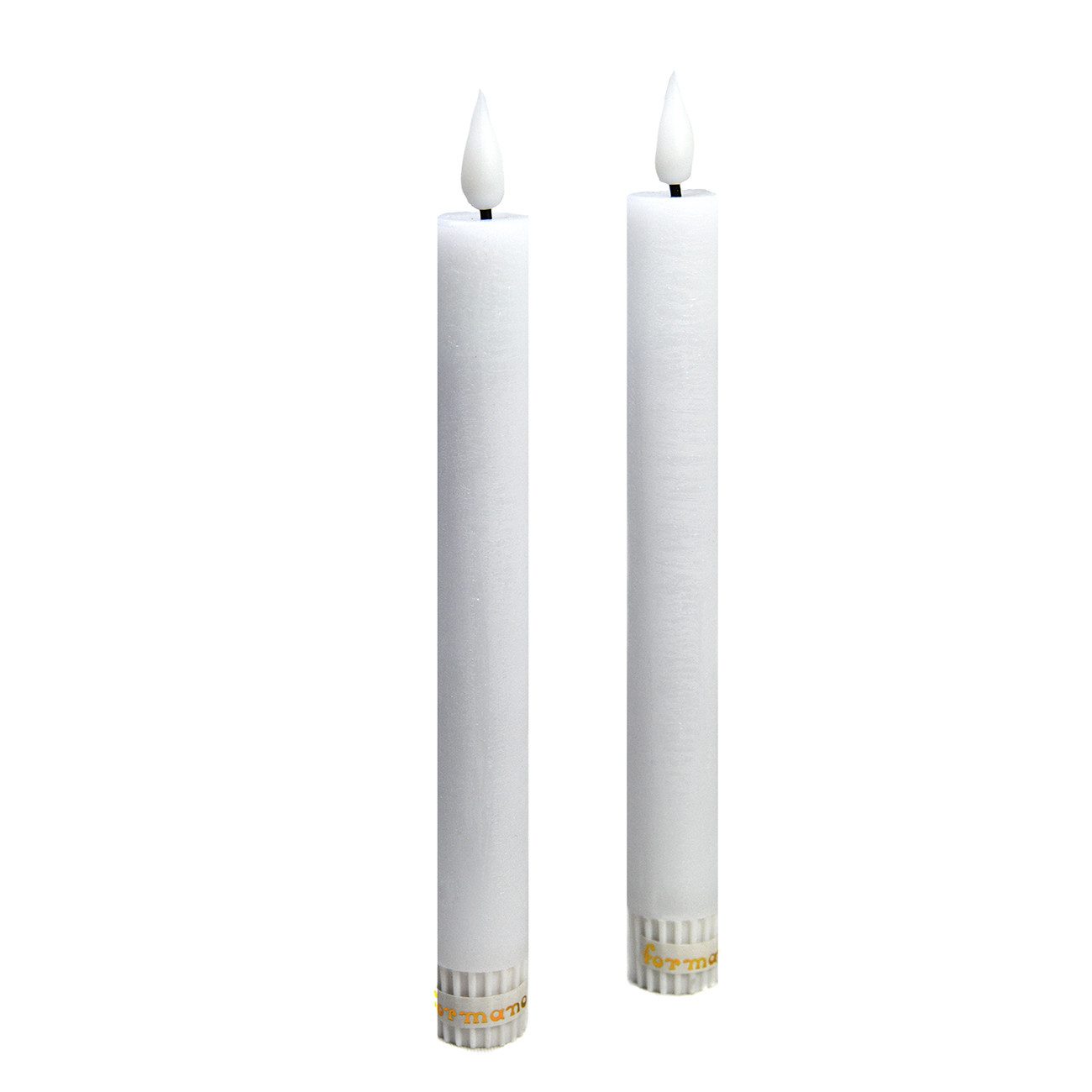 LED-Kerze LED Spitzkerzen RUSTIK weinrot, creme, grau