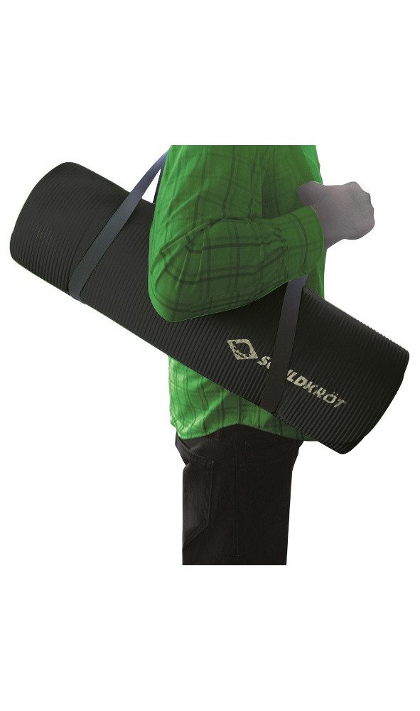 Schildkröt Trainingsmatte Fitness- und rutschfest schwarz (180x61x1,5cm)