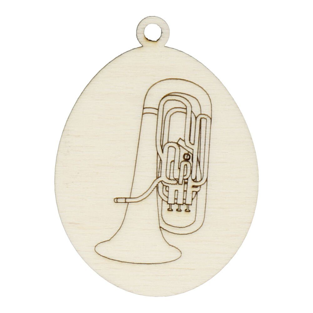 für Tuba Instrument, Dekohänger mugesh Osterei Musiker