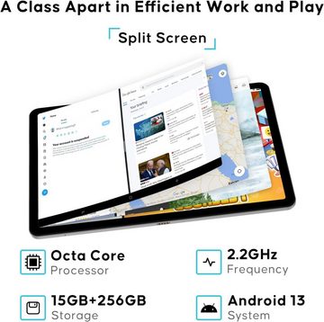 DOOGEE Helio G99 Octa-Core-Prozessor 15GB RAM 8580mAh Gaming Tablet (11", 256 GB, Android 13, 4G LTE, Vielseitiges Unterhaltungsgerät für zuhause und unterwegs)