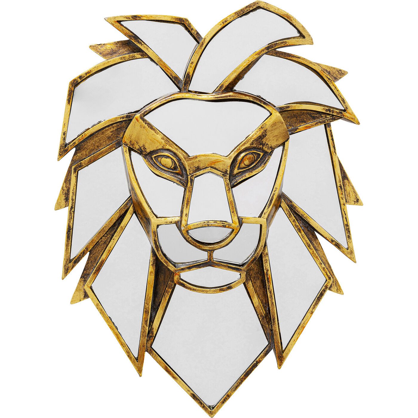 Wanddekoobjekt Lion Mirror