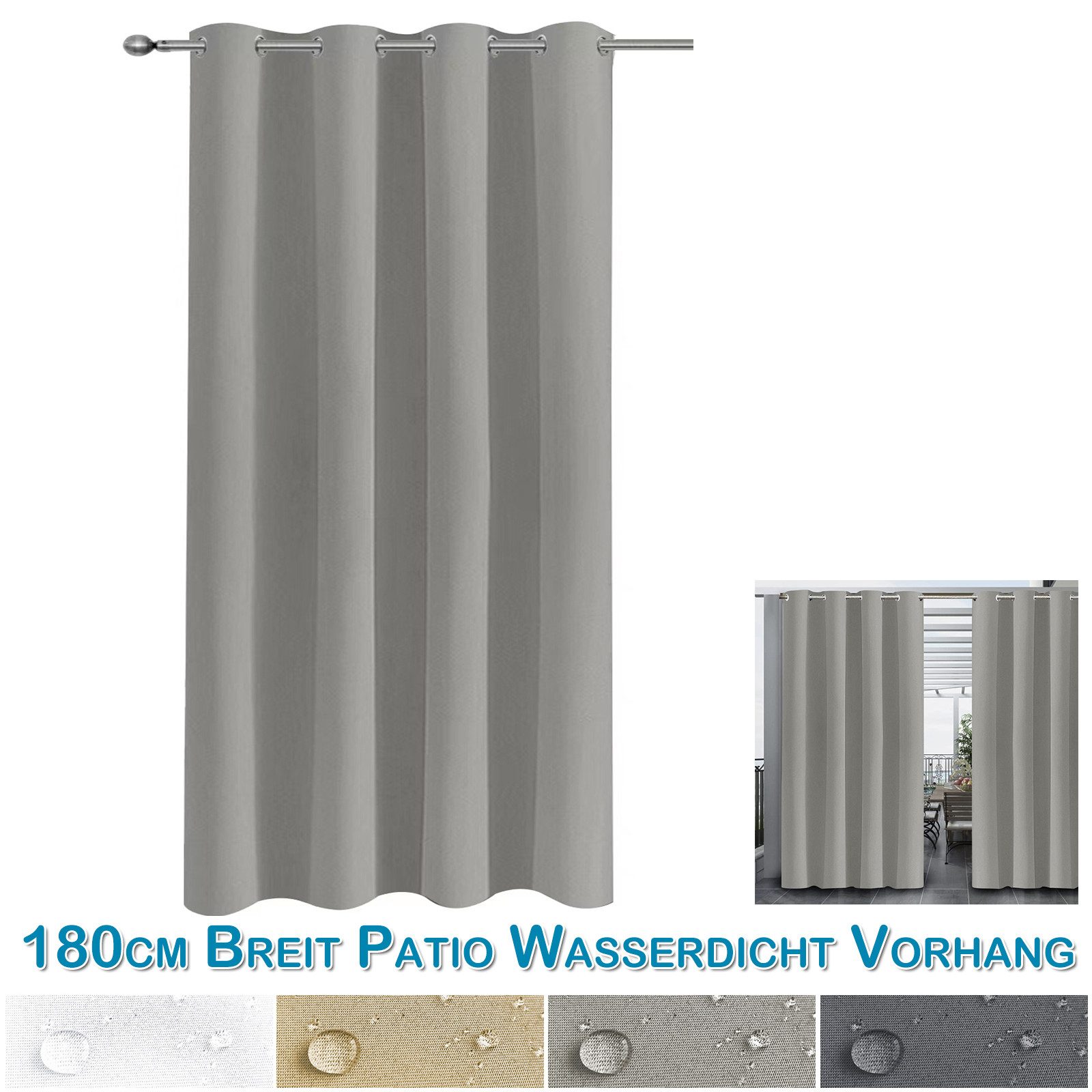 BTTO V&G Vorhang Outdoorvorhänge mit Ösen günstig online kaufen