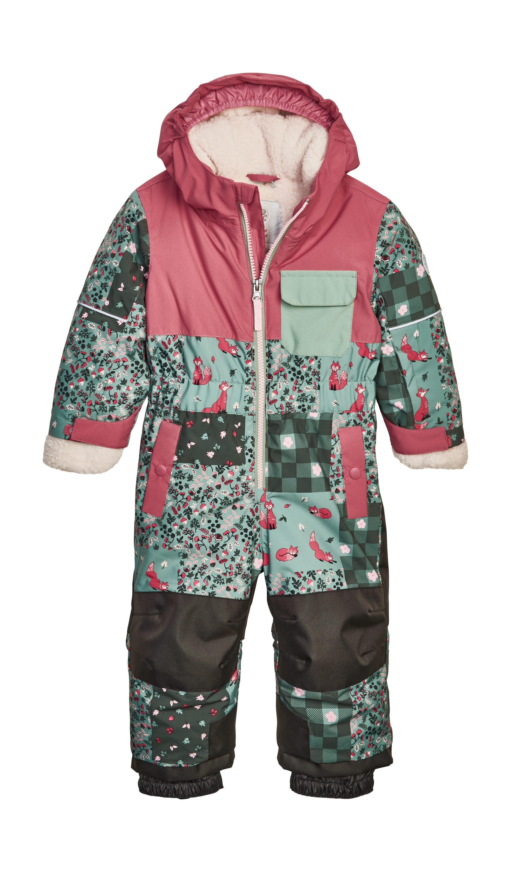 first instinct by killtec Overall FISW 45 MNS ONPC Wind- und wasserdichter Skioverall mit fröhlichem Print u. Teddyfleece