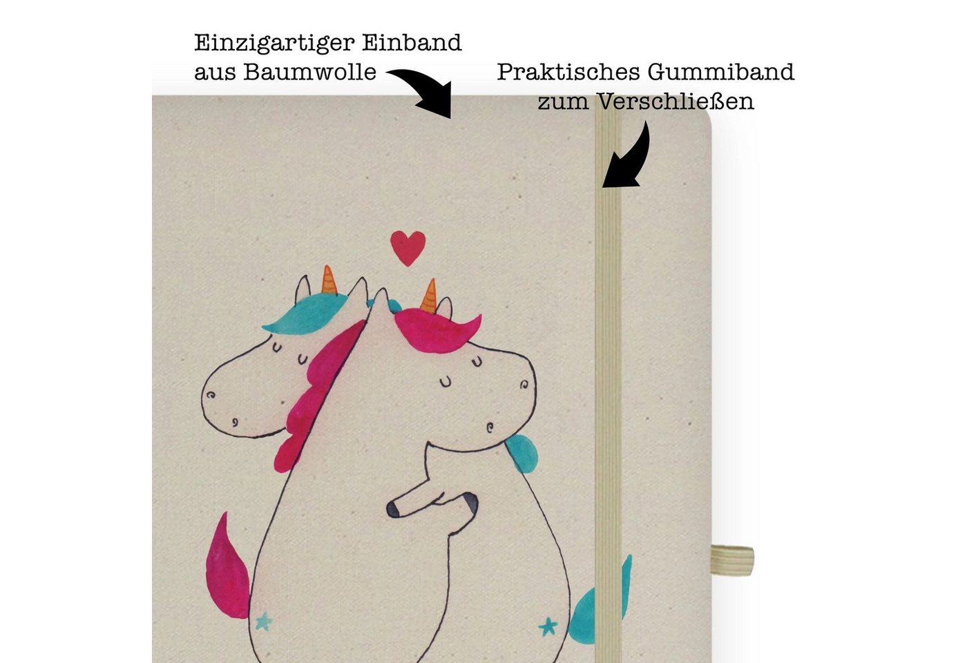 Thumbnail - Mr. & Mrs. Panda Notizbuch Einhorn Mitteilung - Transparent - Geschenk, Einhörner, DIN A4 Tagebu Mr. & Mrs. Panda, Langl...