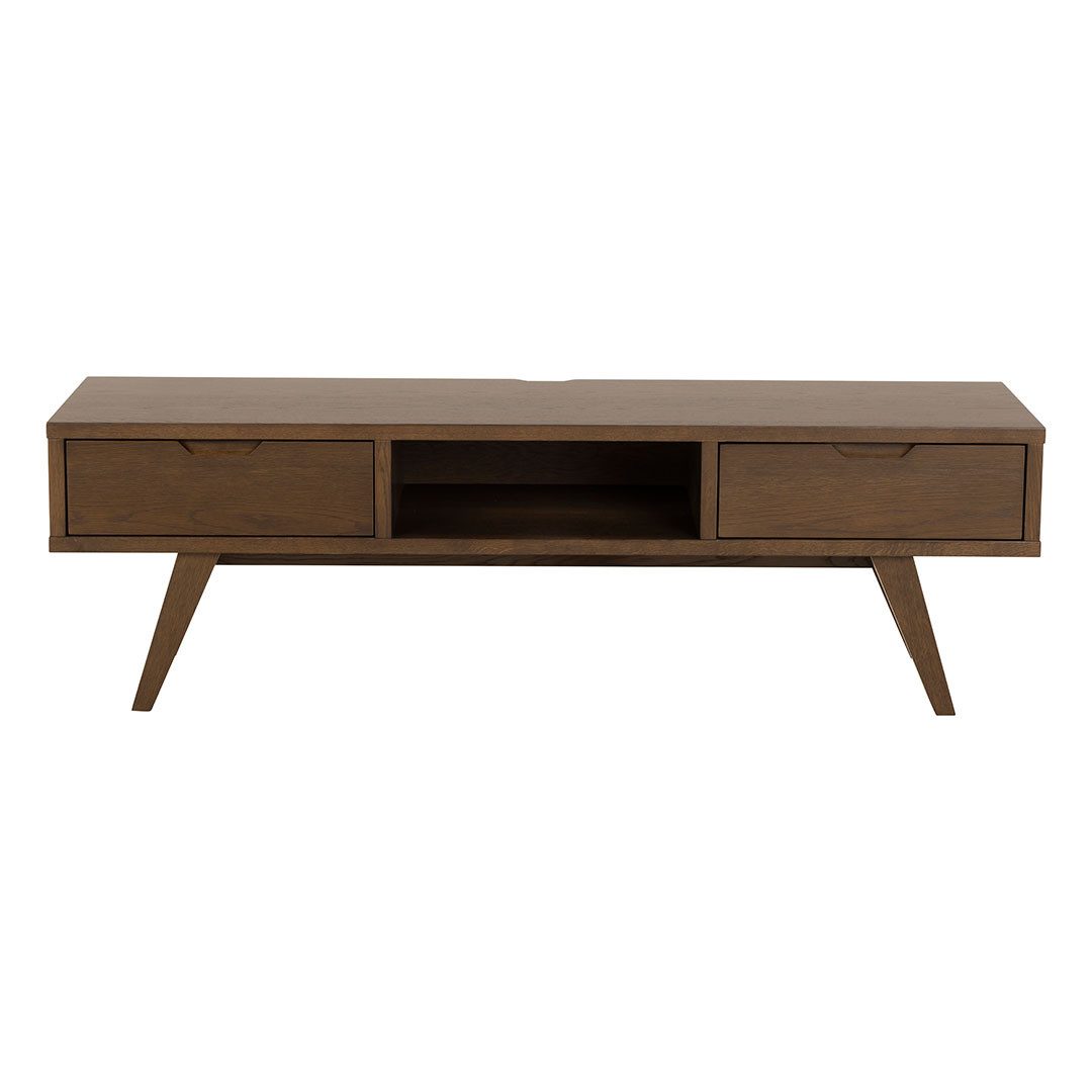 ACTONA GROUP TV-Bank A-Line TV Tisch 2 Schubladen grau.