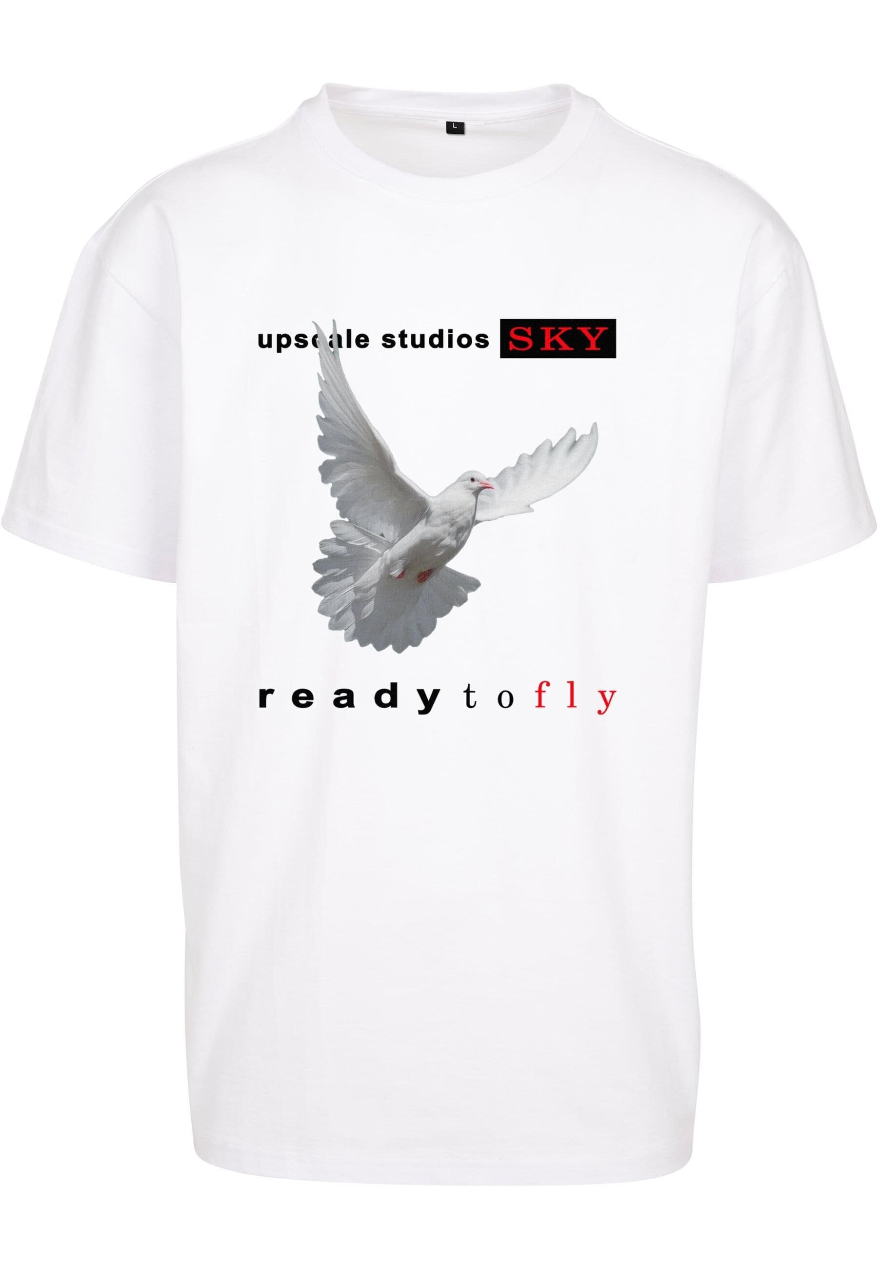 (1-tlg) T-Shirt Tee Ready Oversize fly Mister Upscale by to white Tee Unisex