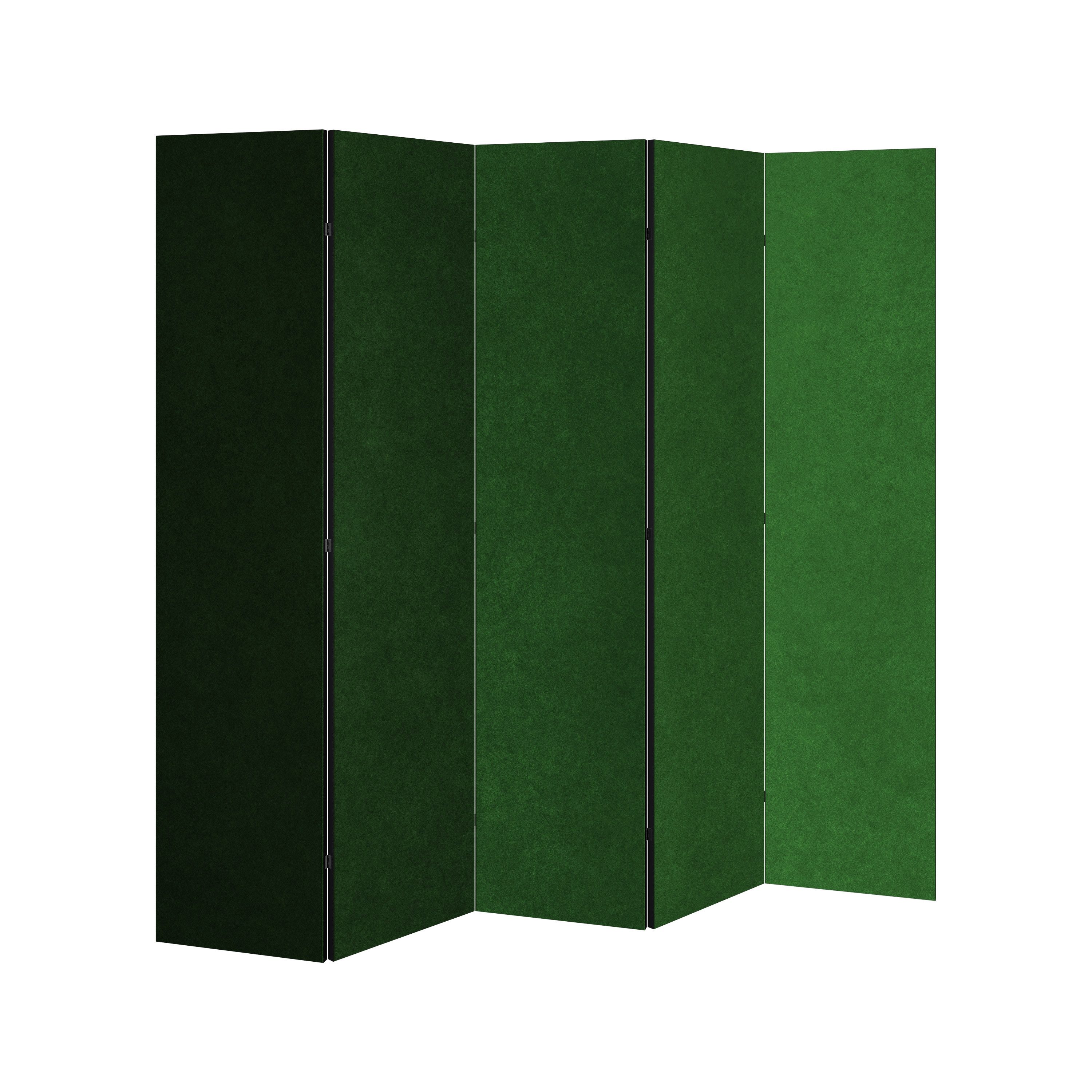 SPACEREBELS Paravent GREEN YOURSELF (1 St), Raumteiler mit 5 Paneelen, beidseitig bedruckt, 190 x 168 cm
