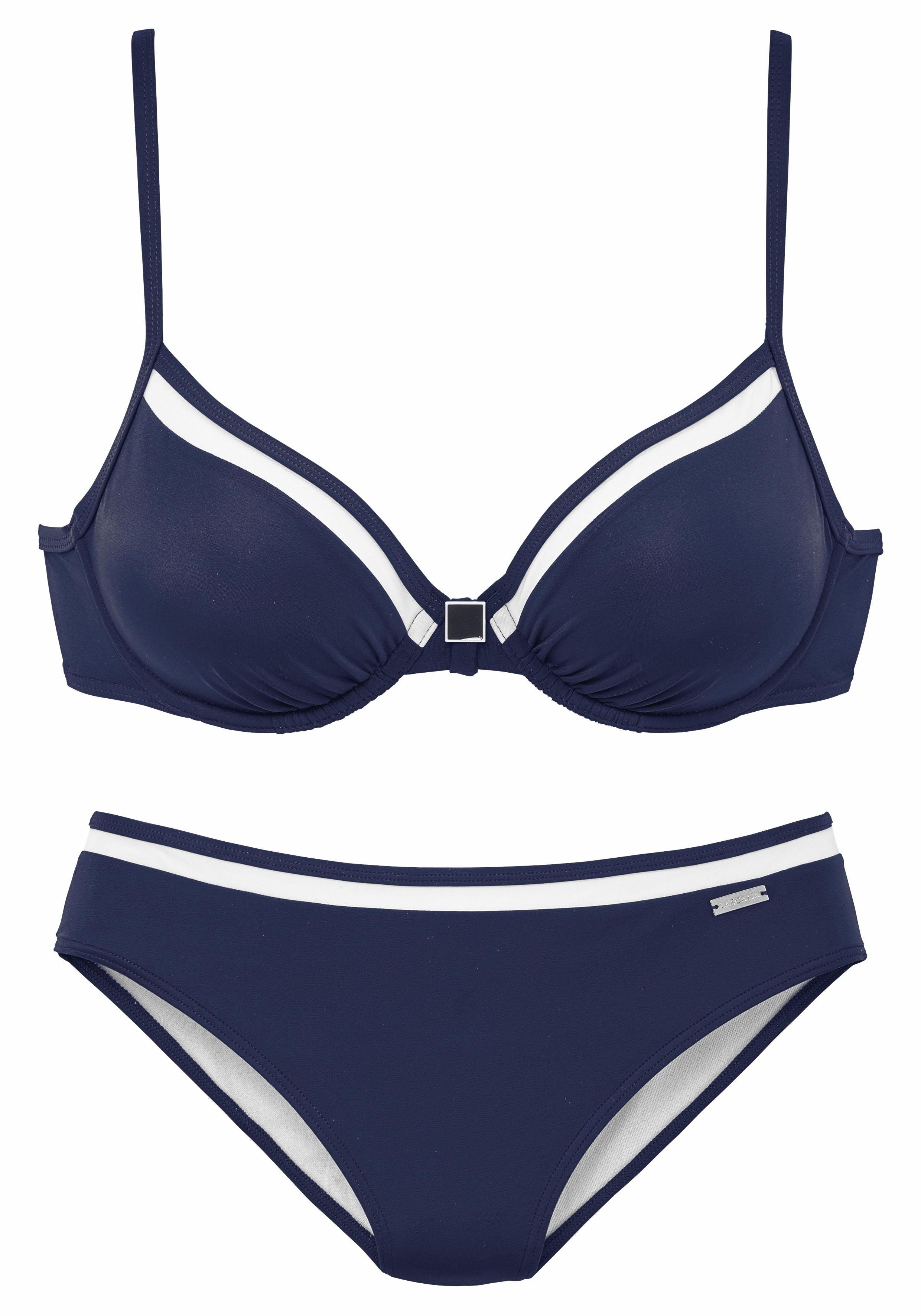 LASCANA Bügel-Bikini mit Kontrastdetails günstig online kaufen