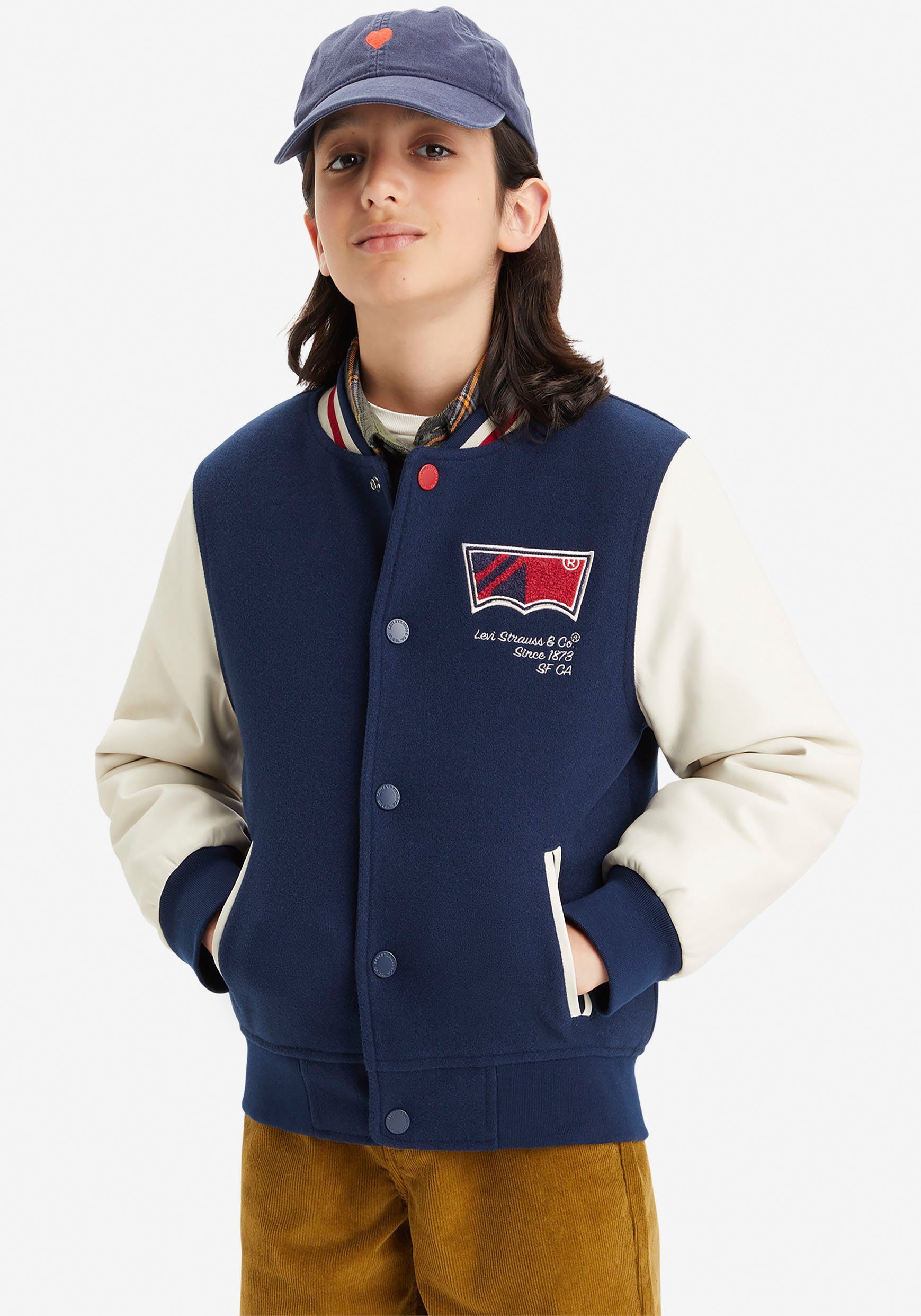 Levi's® Kids Collegejacke mit großem Markenschriftzug auf dem Rücken for BOYS