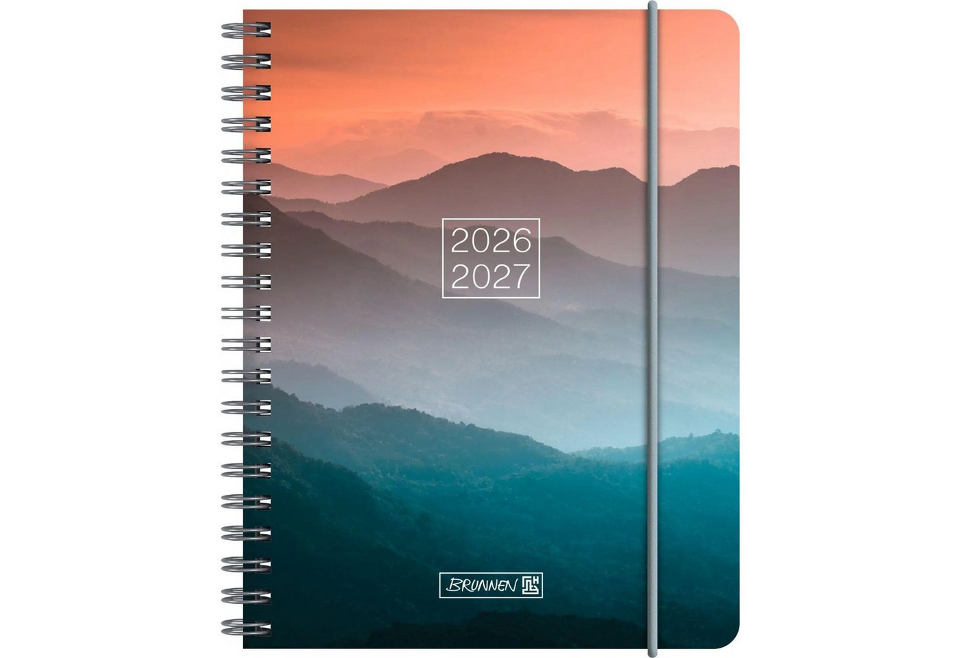 Baier & Schneider Schülerkalender Schülerkalender 2026/2027 "Misty Sunset", A6, Kunststoff