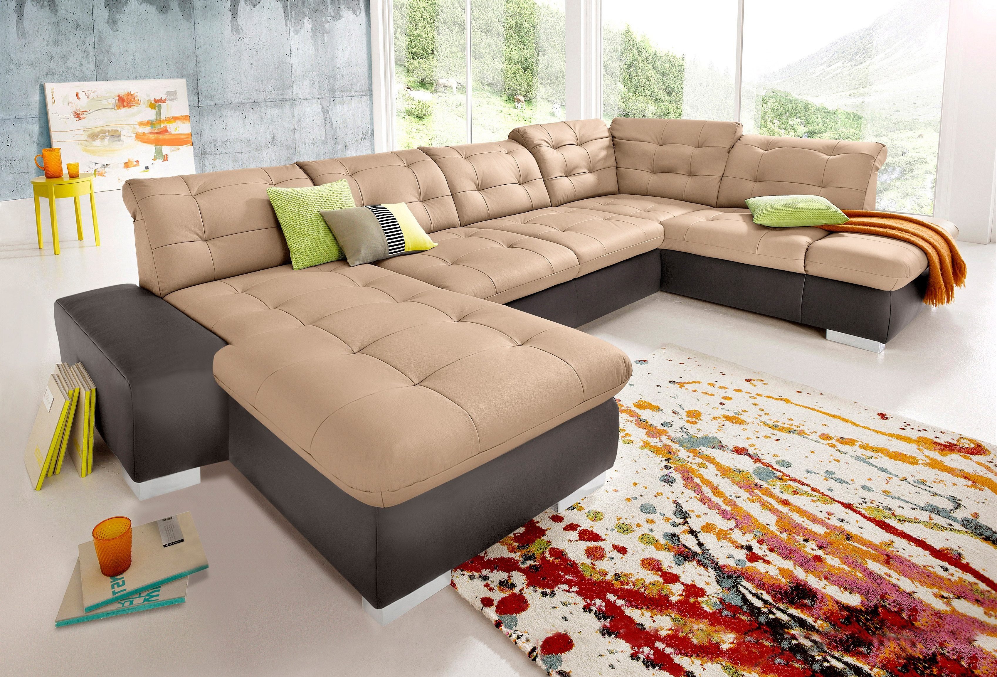 sit&more Wohnlandschaft Palomino U-Form, wahlweise in XL oder XXL