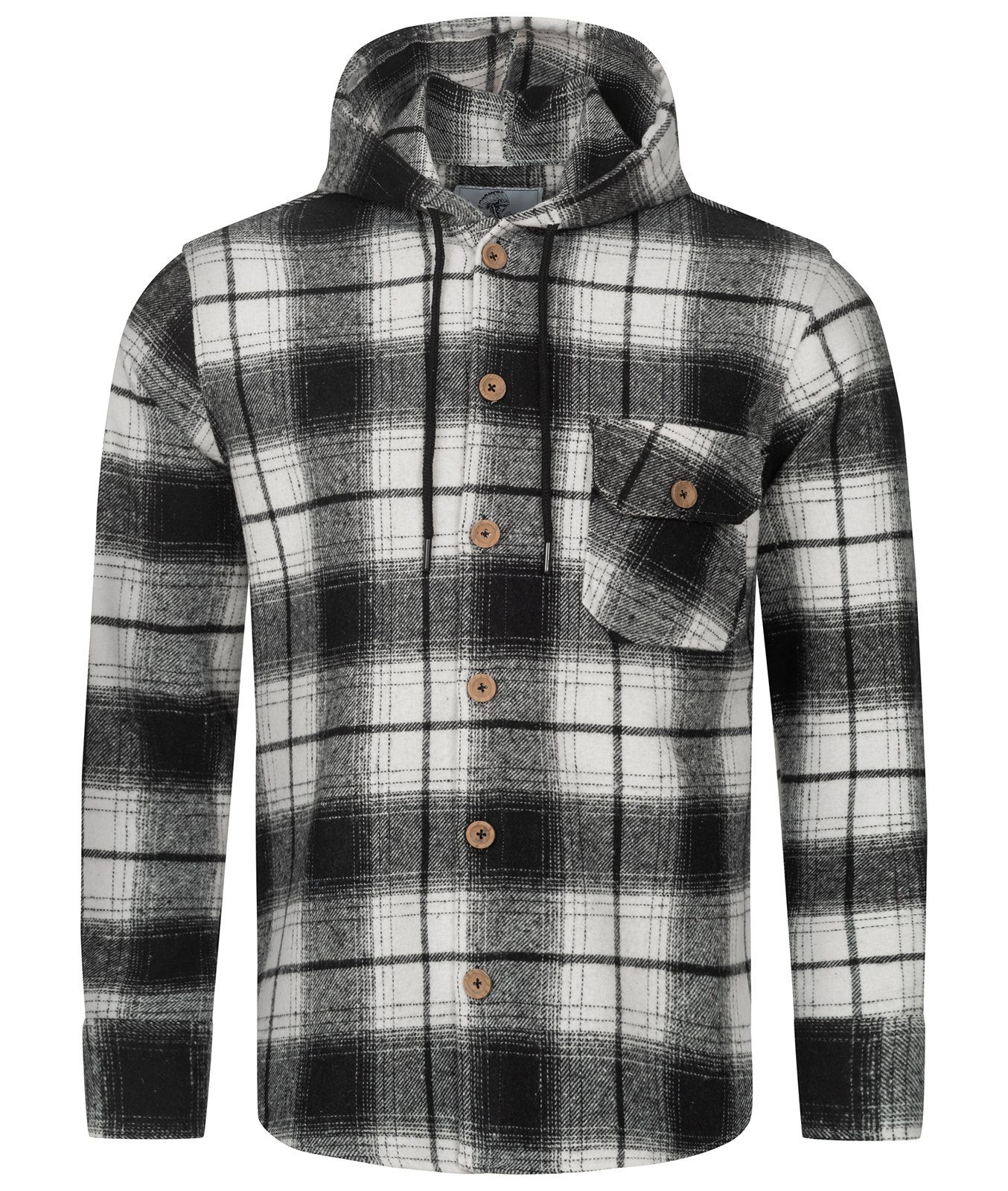 Rock Creek Flanellhemd Herren Hemd Flanellhemd mit Kapuze H-326 günstig online kaufen