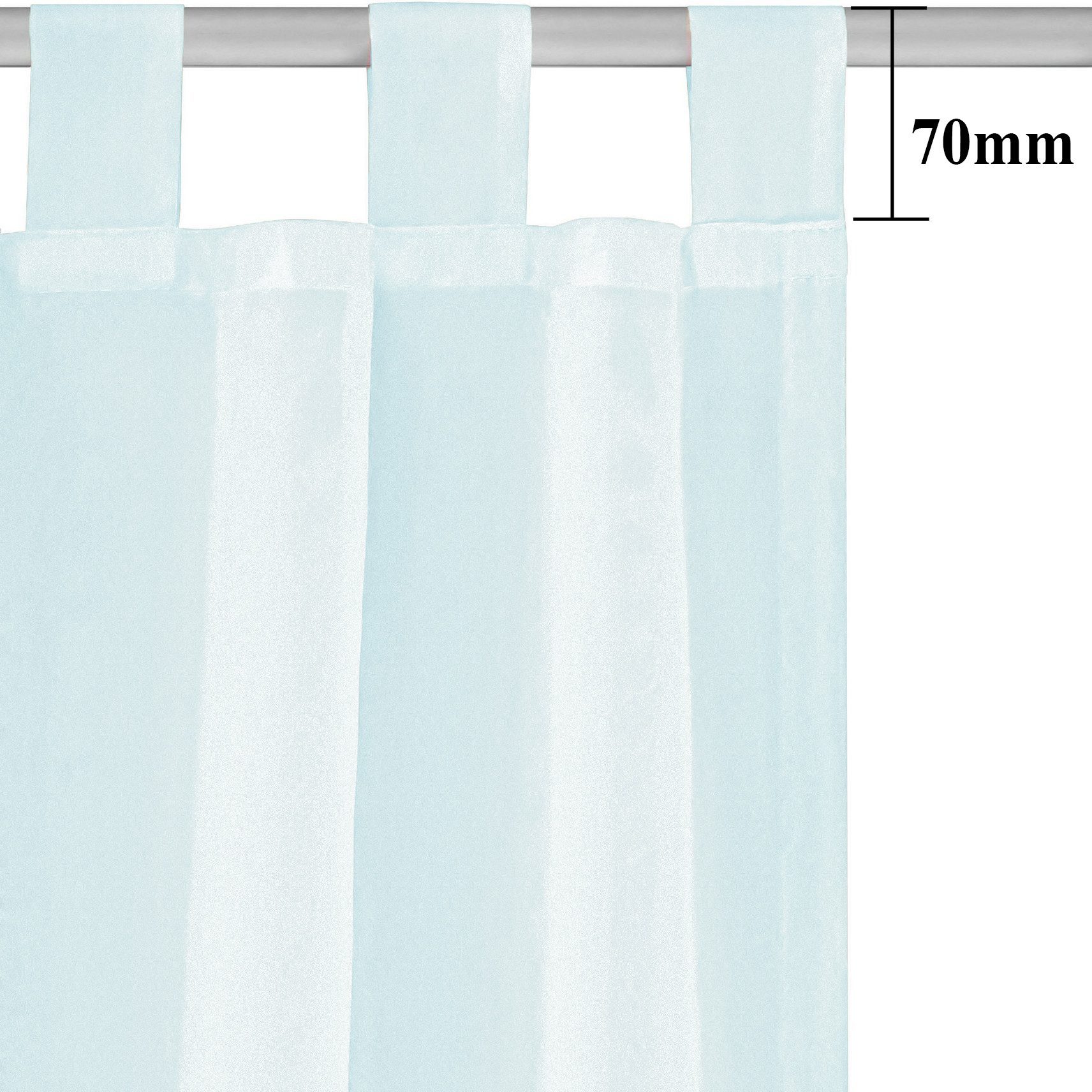 OTTO home Gardine XANA (1 St), Schlaufen, transparent, Voile, Bestseller, einfarbig, 1 Schal, pflegeleicht, preiswert!