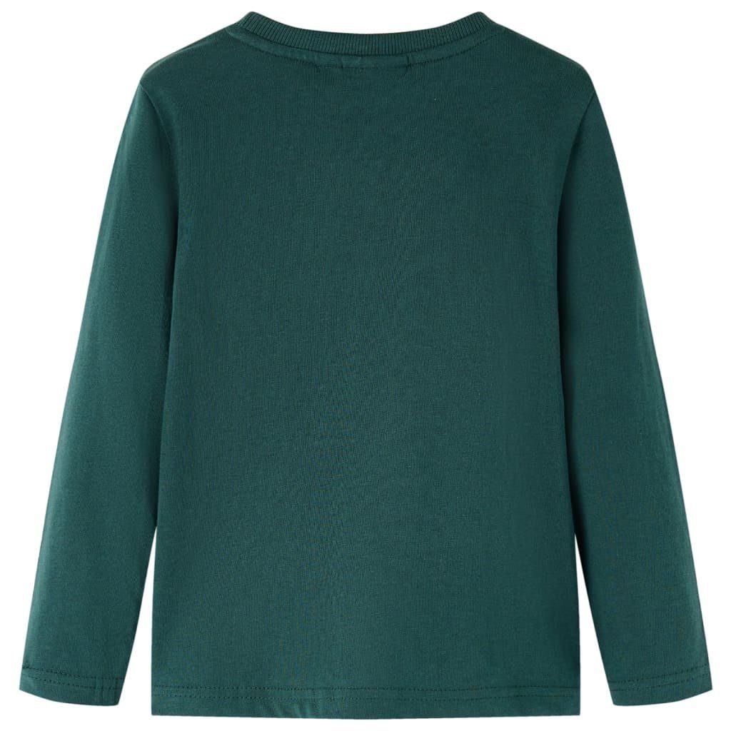 vidaXL Langarmshirt Kinder-Langarmshirt Dunkelgrün 128