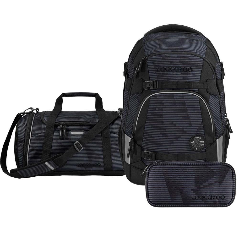 coocazoo Schulrucksack Mate (3tlg., inkl. Schlamperbox und Sporttasche)