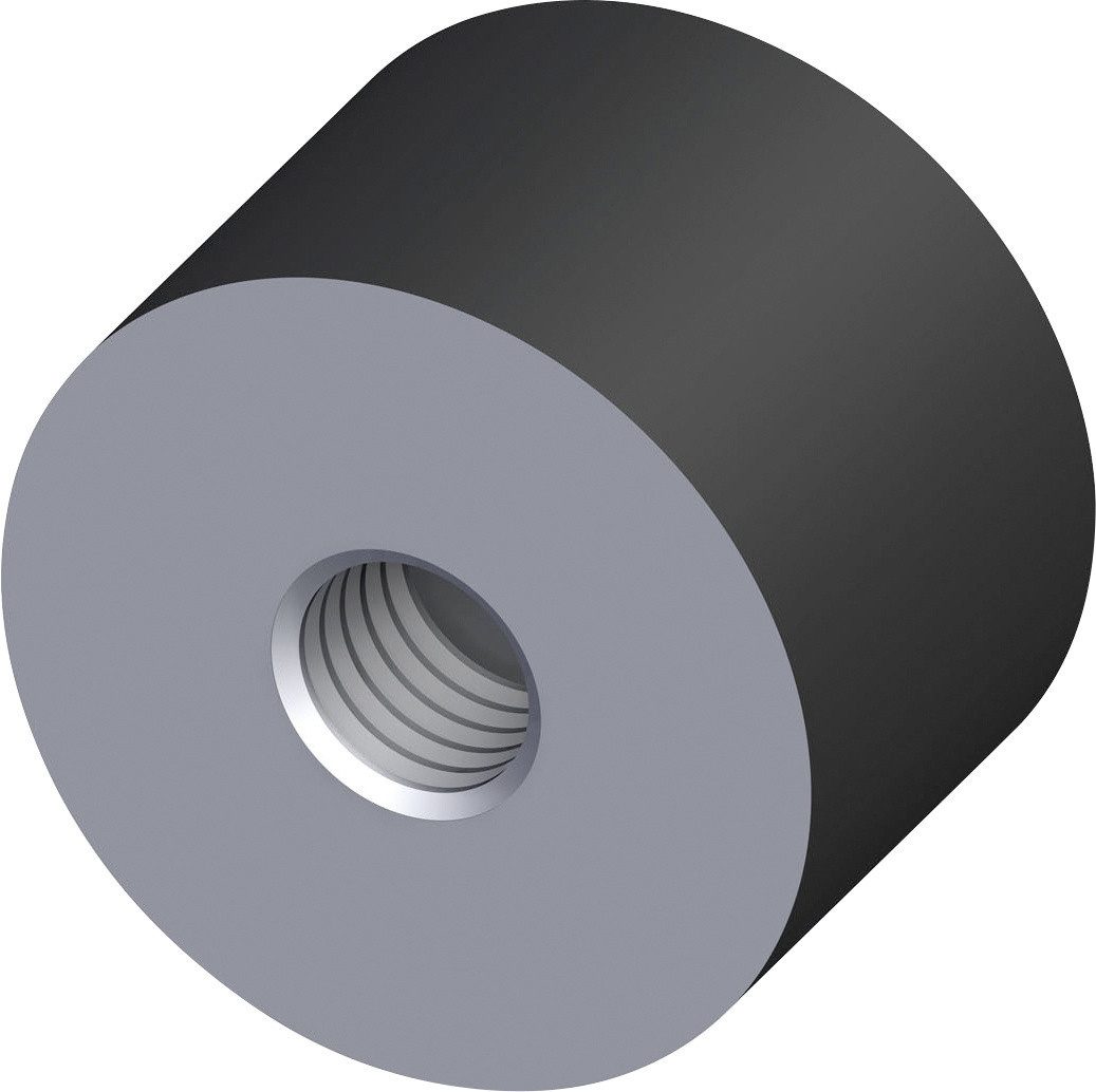 alfer Blechschraube alfer Gummipuffer mit beidseitigem Gewinde M8 PVC