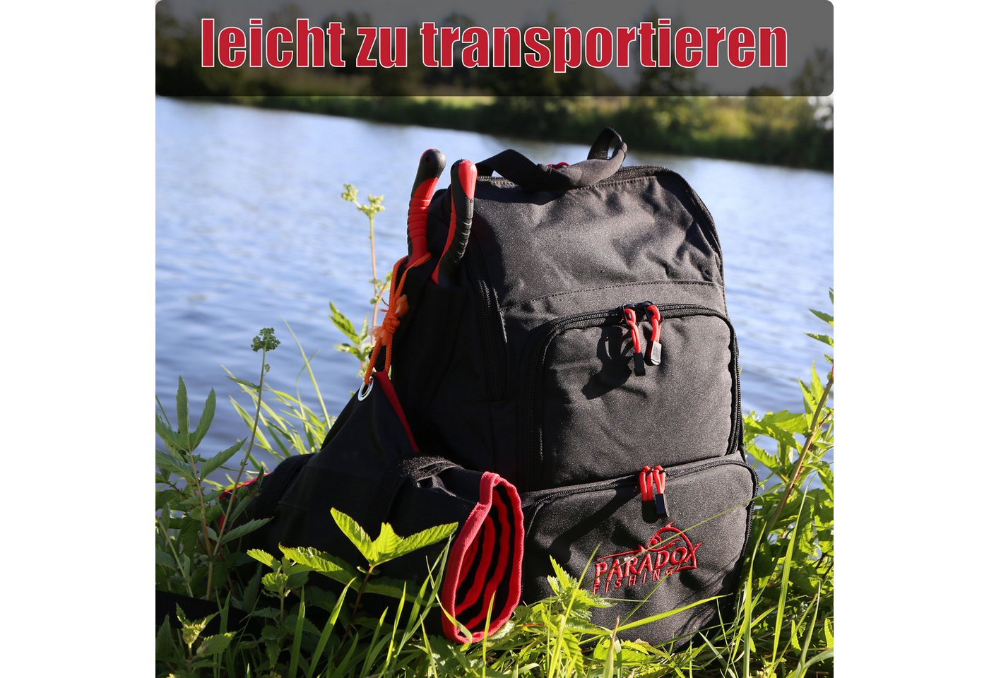 Thumbnail - Paradox Fishing Angelkescher Raubfisch Abhakmatte (wasserabweisend, mit Maßband), 140*35cm leicht zu reinigen und schnel...