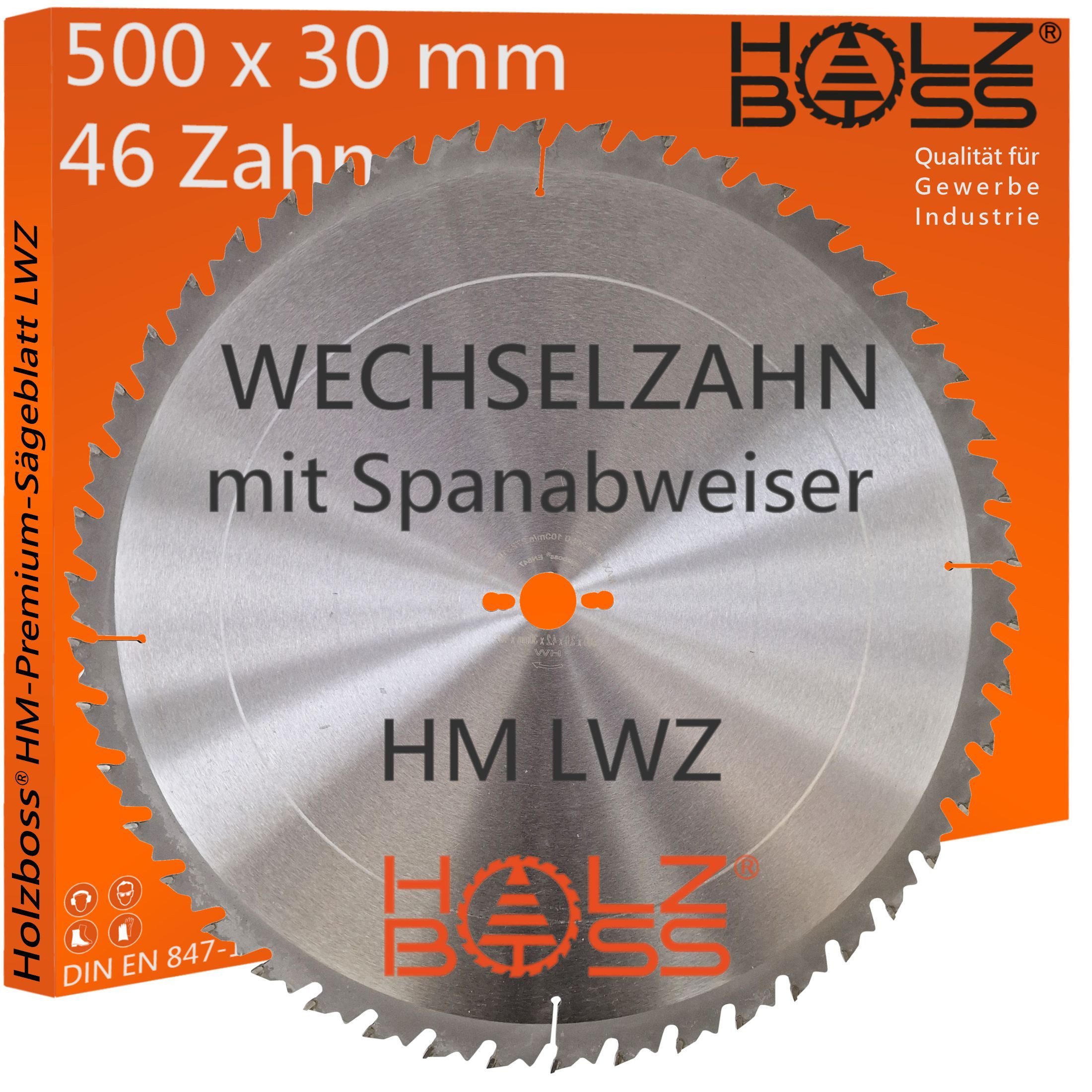 Holzboss® Sägeblatt HM-Kreissägeblatt 46xZahn LWZ 500x30mm mit Spanabweiser günstig online kaufen